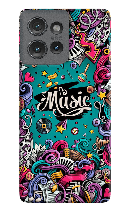 Music Graffiti Moto Edge 50 Back Cover