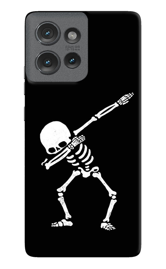 Dabbing Skeleton Art Moto Edge 50 Back Cover