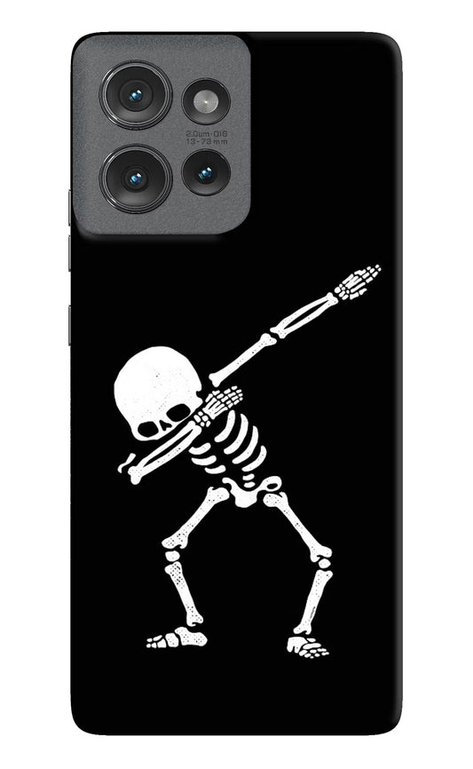 Dabbing Skeleton Art Moto Edge 50 Hard Case Back Cover by Casekaro