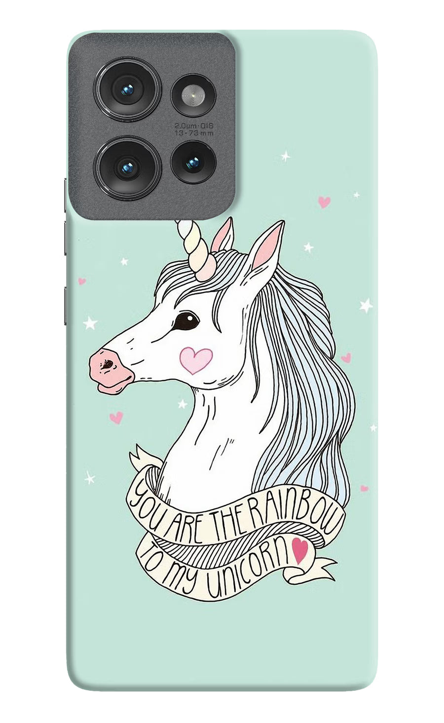 Unicorn Wallpaper Moto Edge 50 Back Cover, Hard case