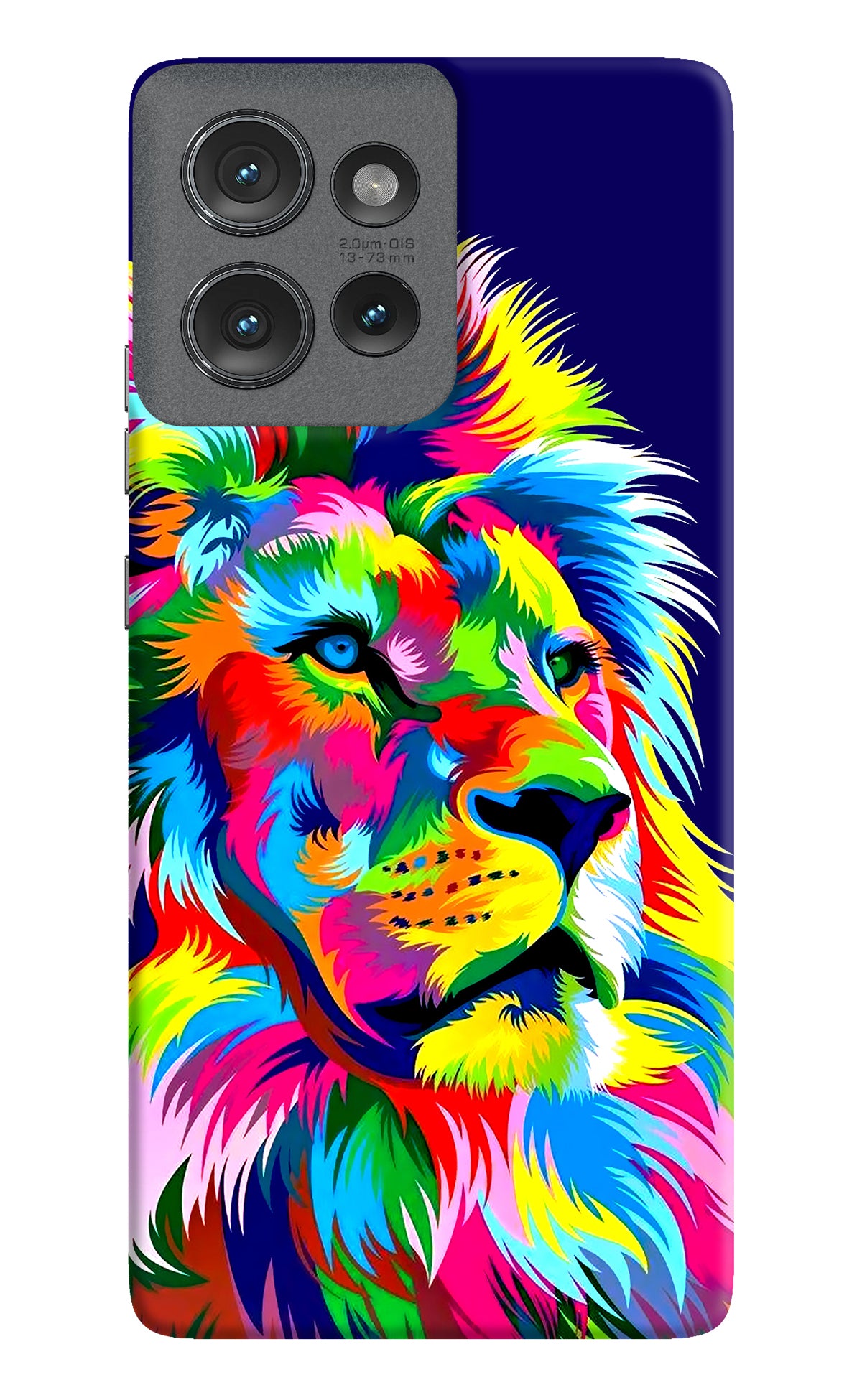 Vector Art Lion Moto Edge 50 Back Cover