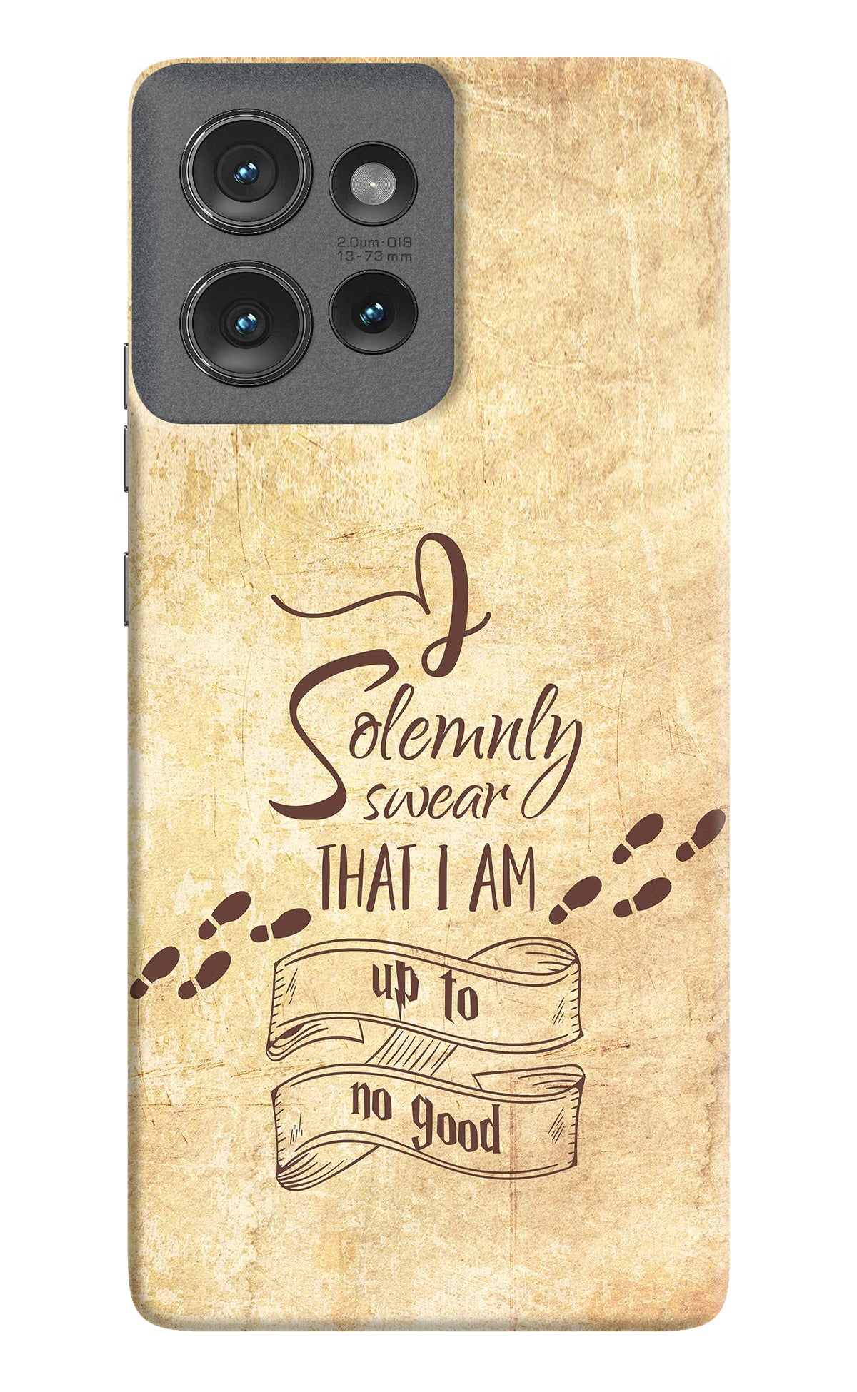 I Solemnly swear that i up to no good Moto Edge 50 Hard Case Back Cover by Casekaro
