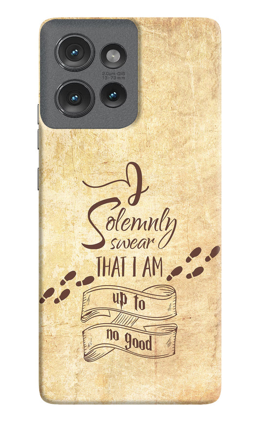I Solemnly swear that i up to no good Moto Edge 50 Hard Case Back Cover by Casekaro