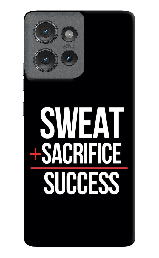 Sweat Sacrifice Success Moto Edge 50 Back Cover