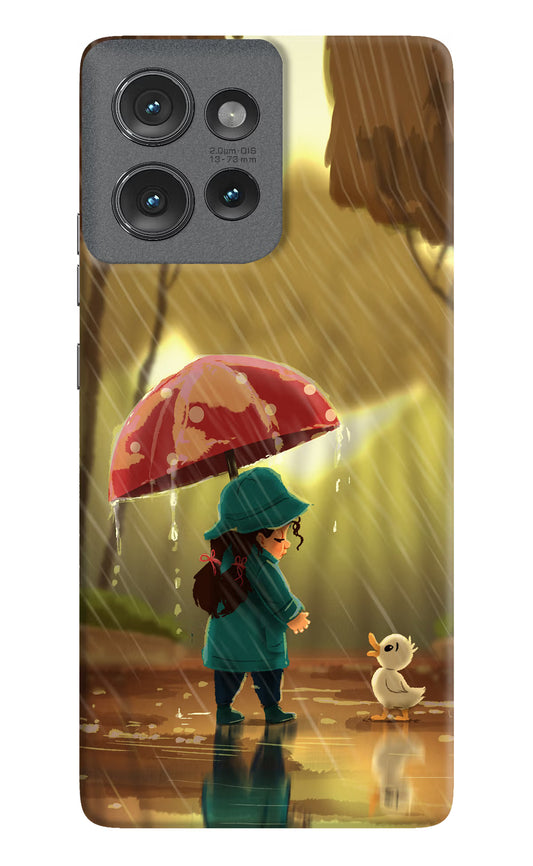 Rainy Day Moto Edge 50 Hard Case Back Cover by Casekaro