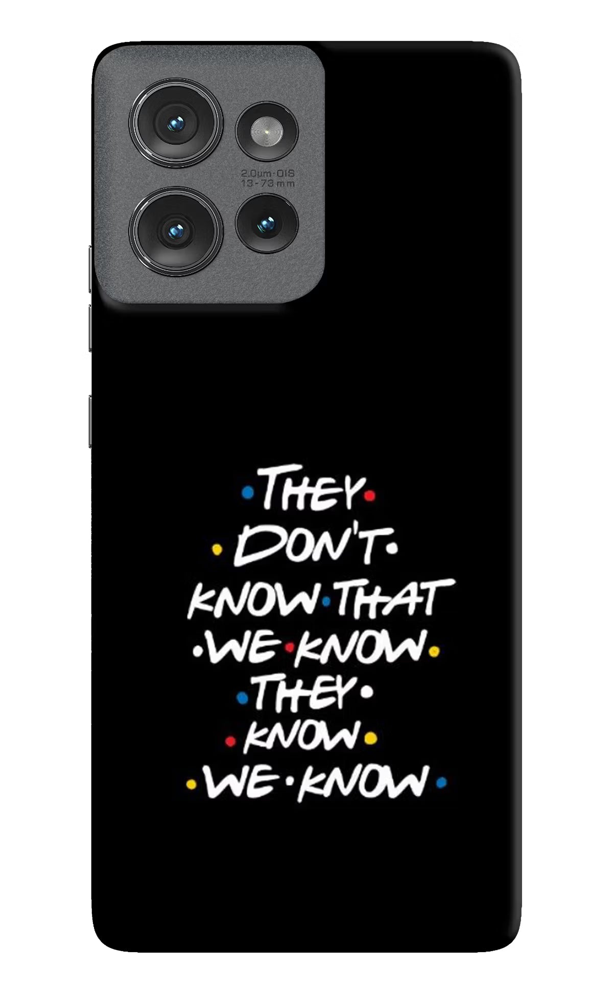 FRIENDS Dialogue Moto Edge 50 Hard Case Back Cover by Casekaro