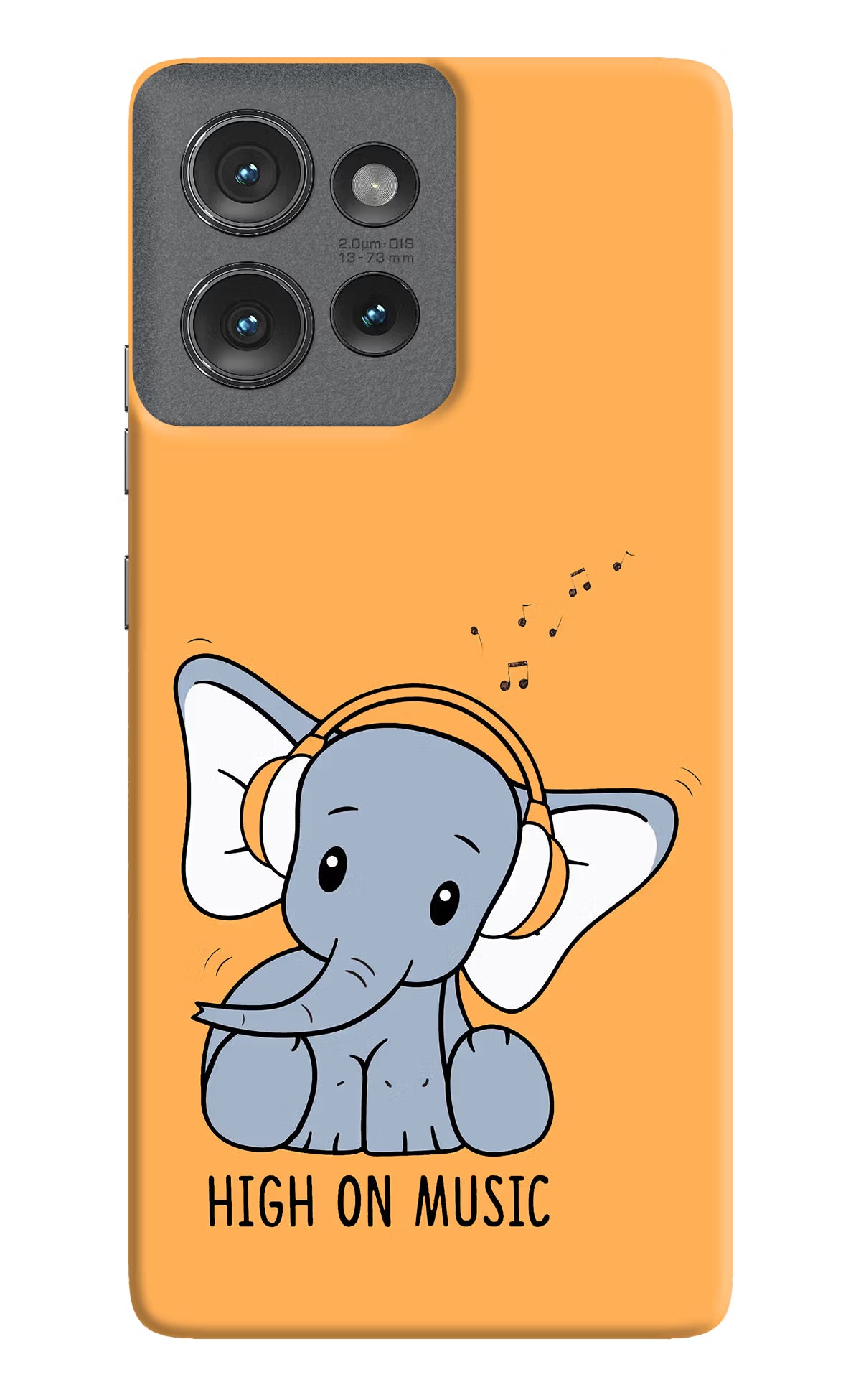 High On Music Moto Edge 50 Hard Case Back Cover by Casekaro