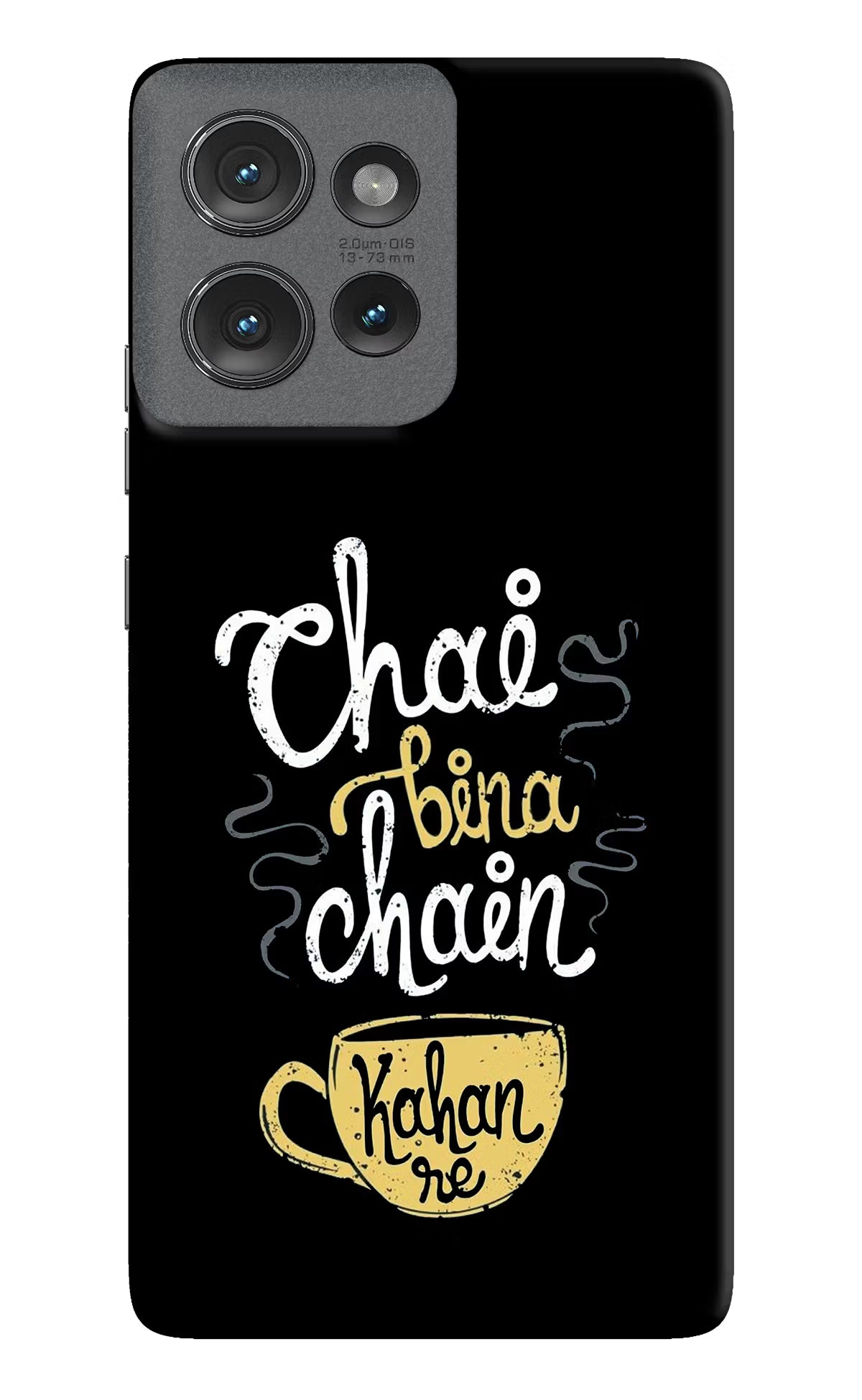 Chai Bina Chain Kaha Re Moto Edge 50 Hard Case Back Cover by Casekaro