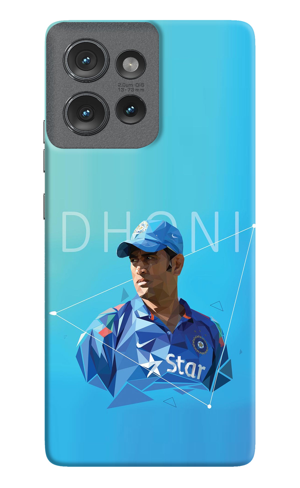 Dhoni Artwork Moto Edge 50 Back Cover