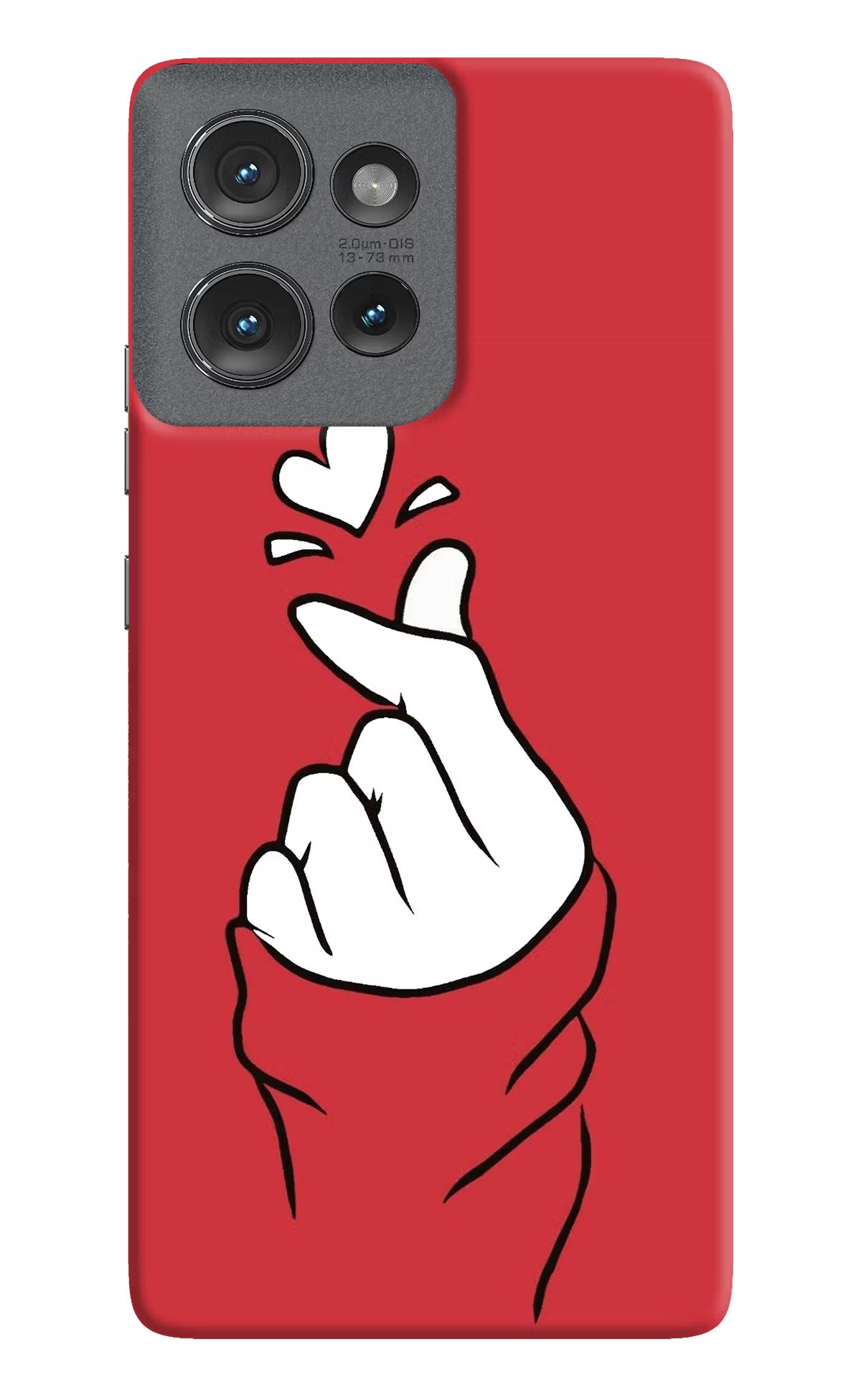 Korean Love Sign Moto Edge 50 Hard Case Back Cover by Casekaro