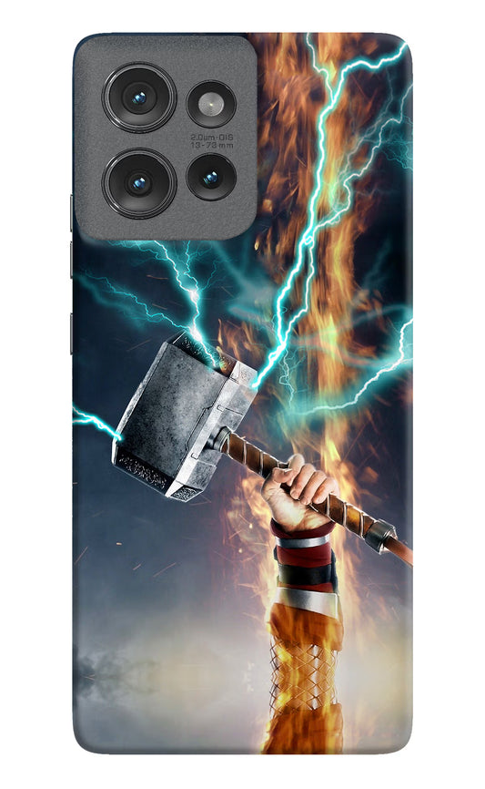 Thor Hammer Mjolnir Moto Edge 50 Hard Case Back Cover by Casekaro