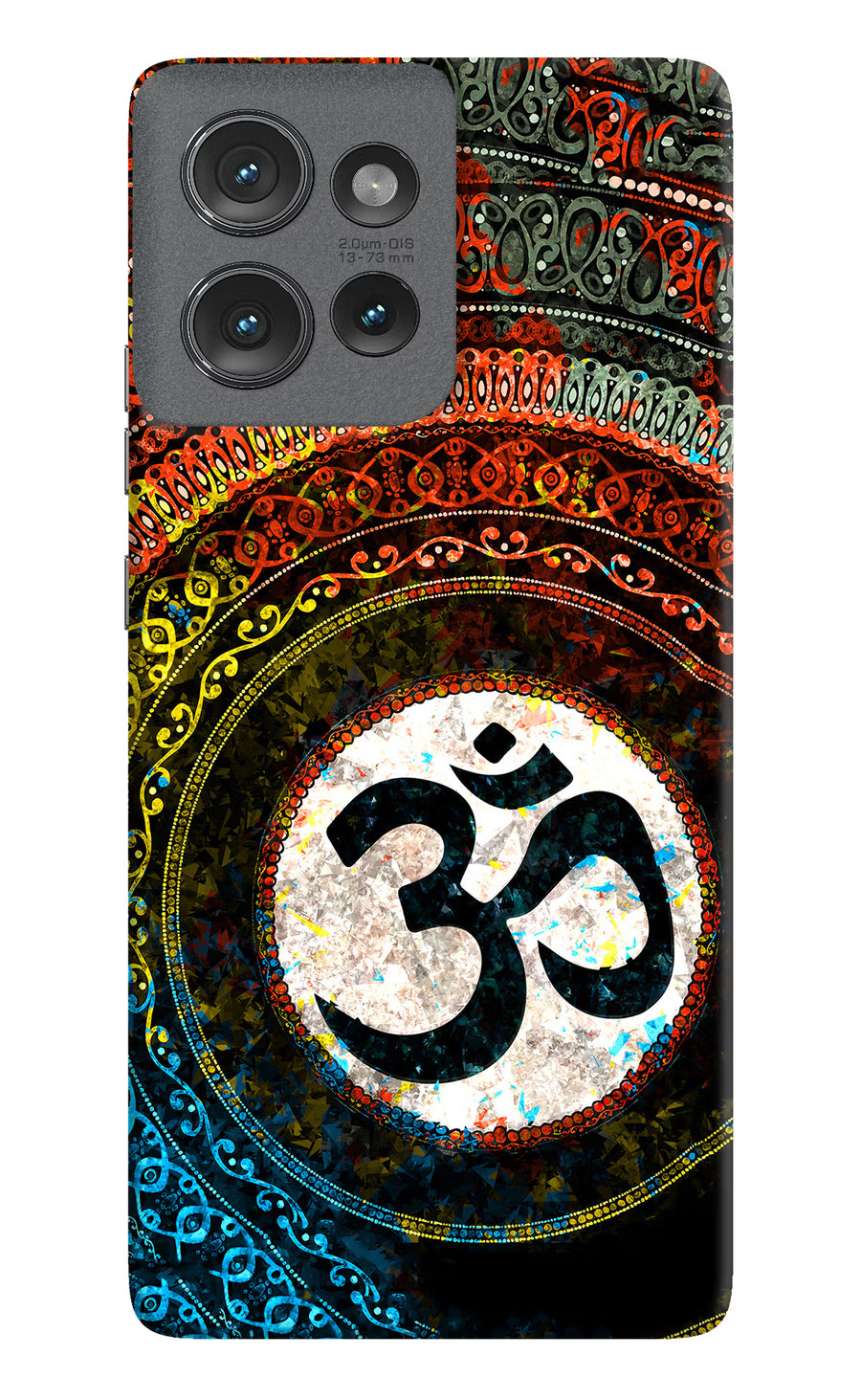 Om Cultural Moto Edge 50 Back Cover, Hard case