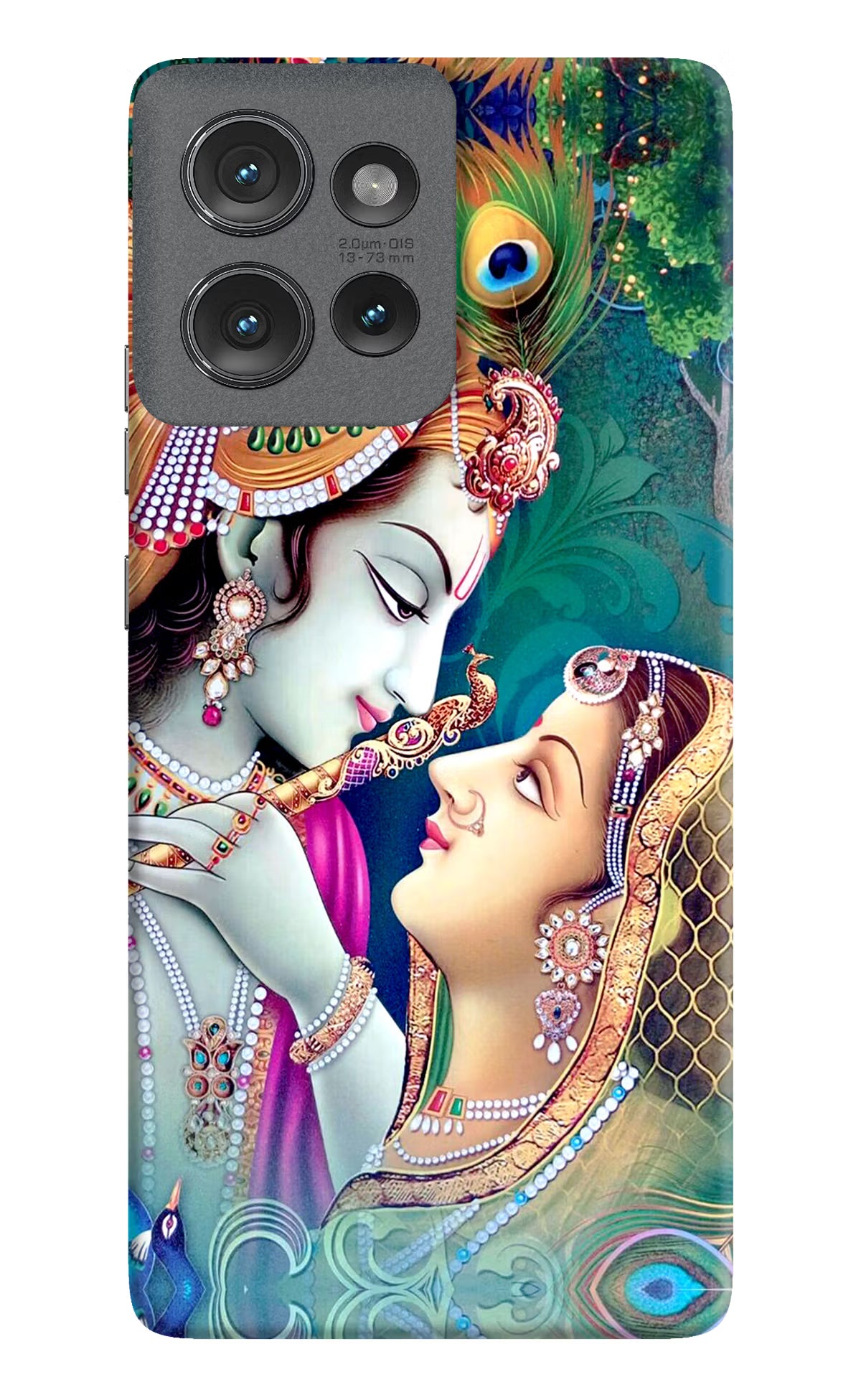Lord Radha Krishna Moto Edge 50 Hard Case Back Cover by Casekaro