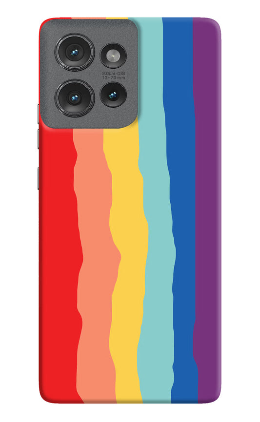 Rainbow Moto Edge 50 Hard Case Back Cover by Casekaro