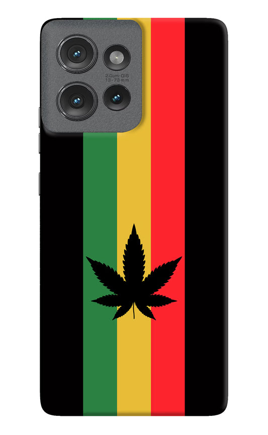 Weed Flag Moto Edge 50 Hard Case Back Cover by Casekaro