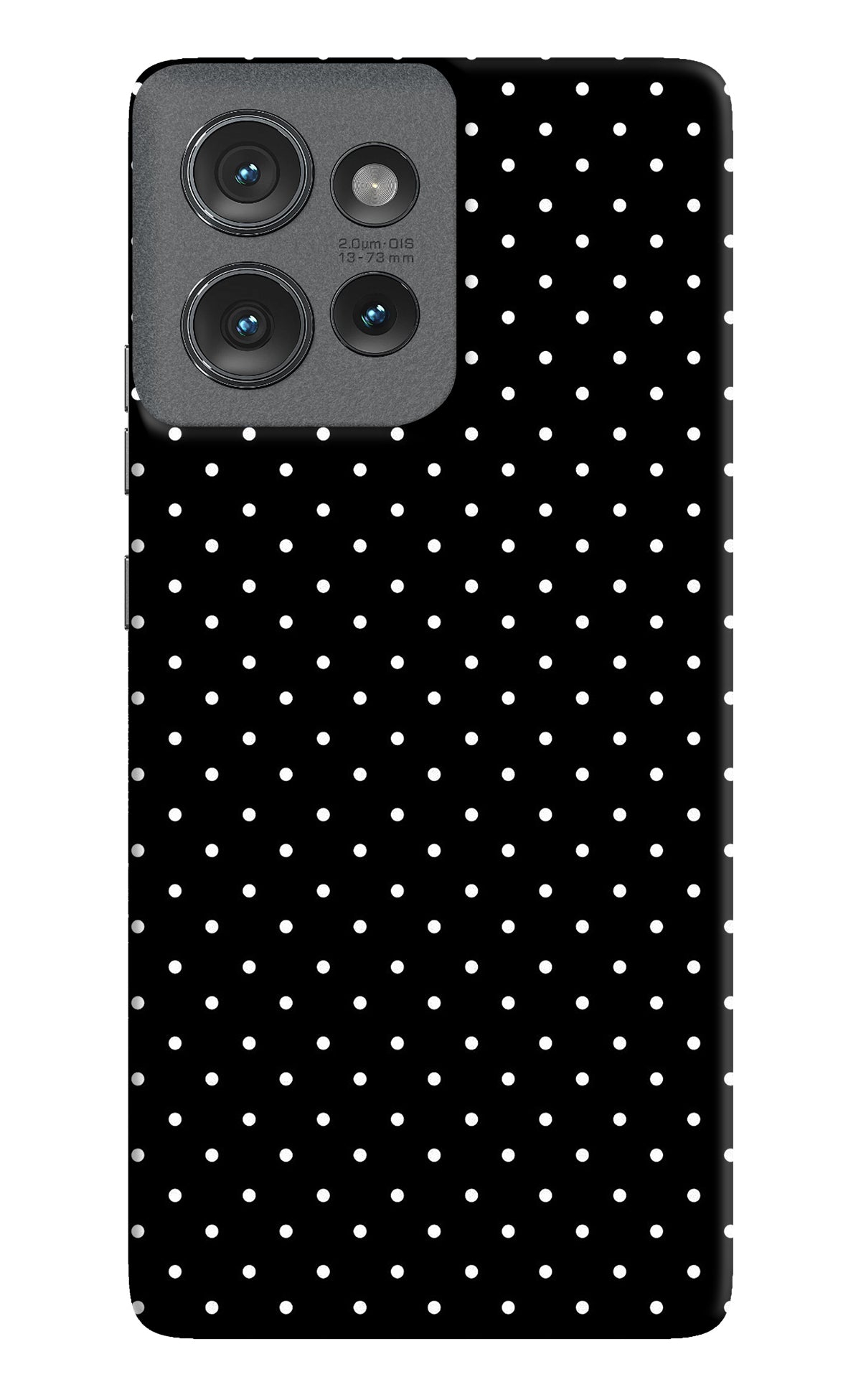 White Dots Moto Edge 50 Back Cover