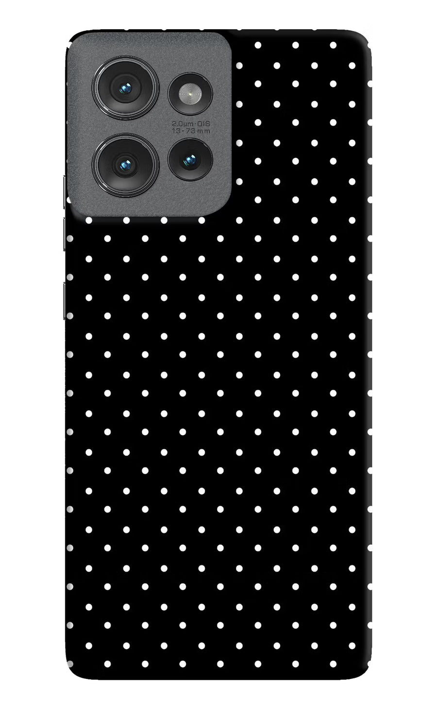 White Dots Moto Edge 50 Back Cover, Hard case