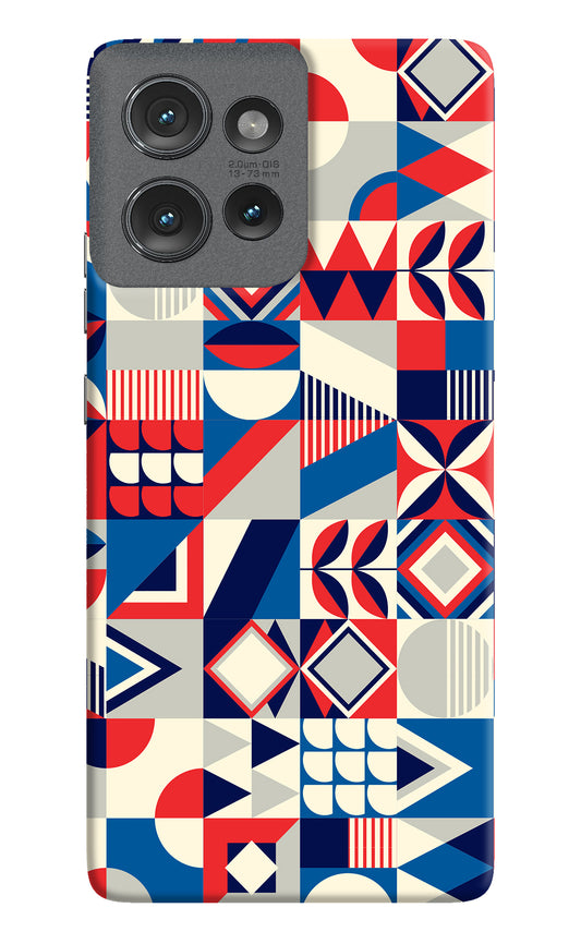 Colorful Pattern Moto Edge 50 Back Cover