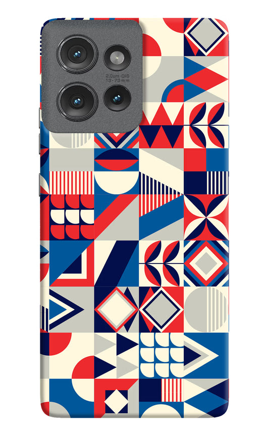 Colorful Pattern Moto Edge 50 Hard Case Back Cover by Casekaro