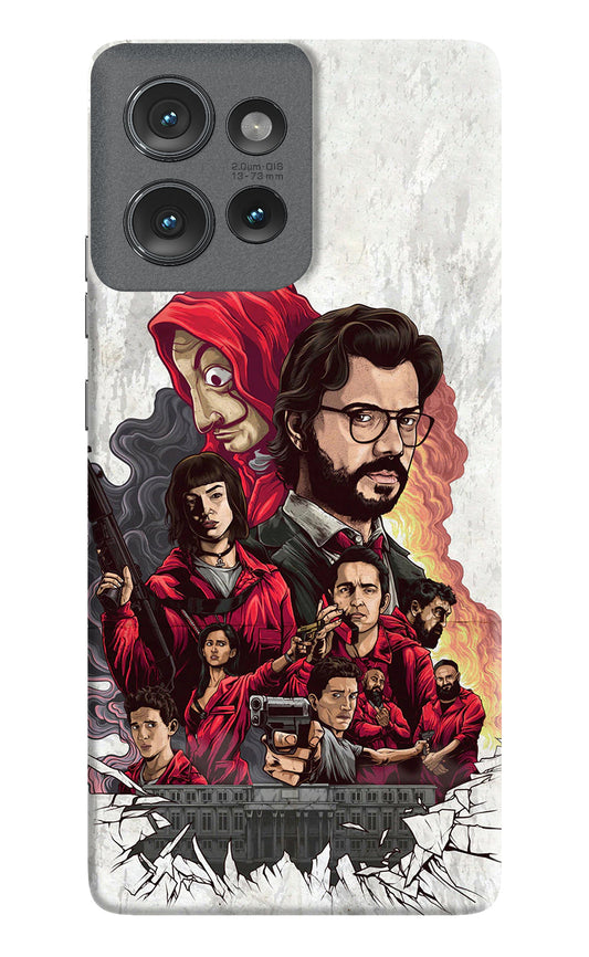 Money Heist Artwork Moto Edge 50 Back Cover