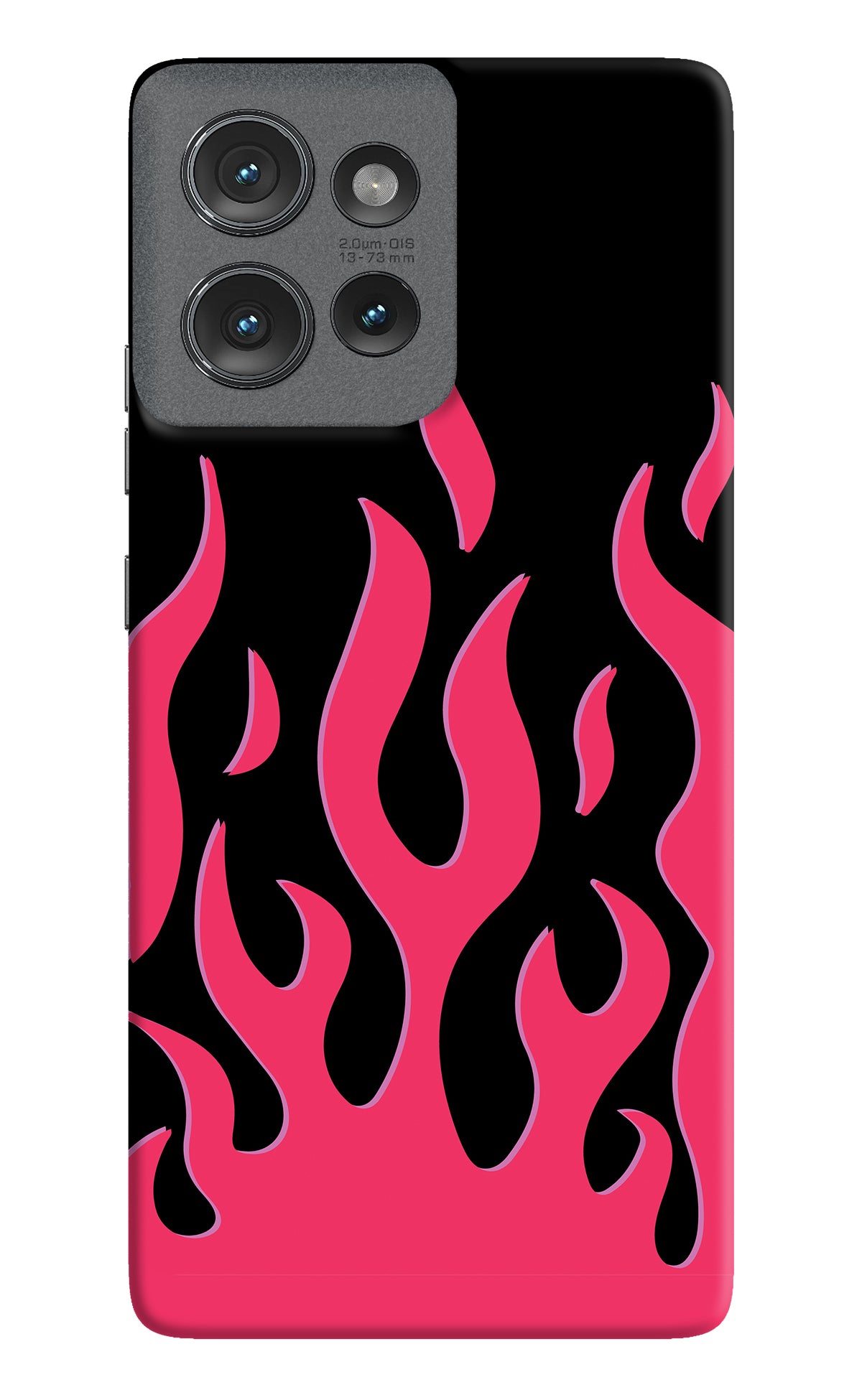 Fire Flames Moto Edge 50 Back Cover