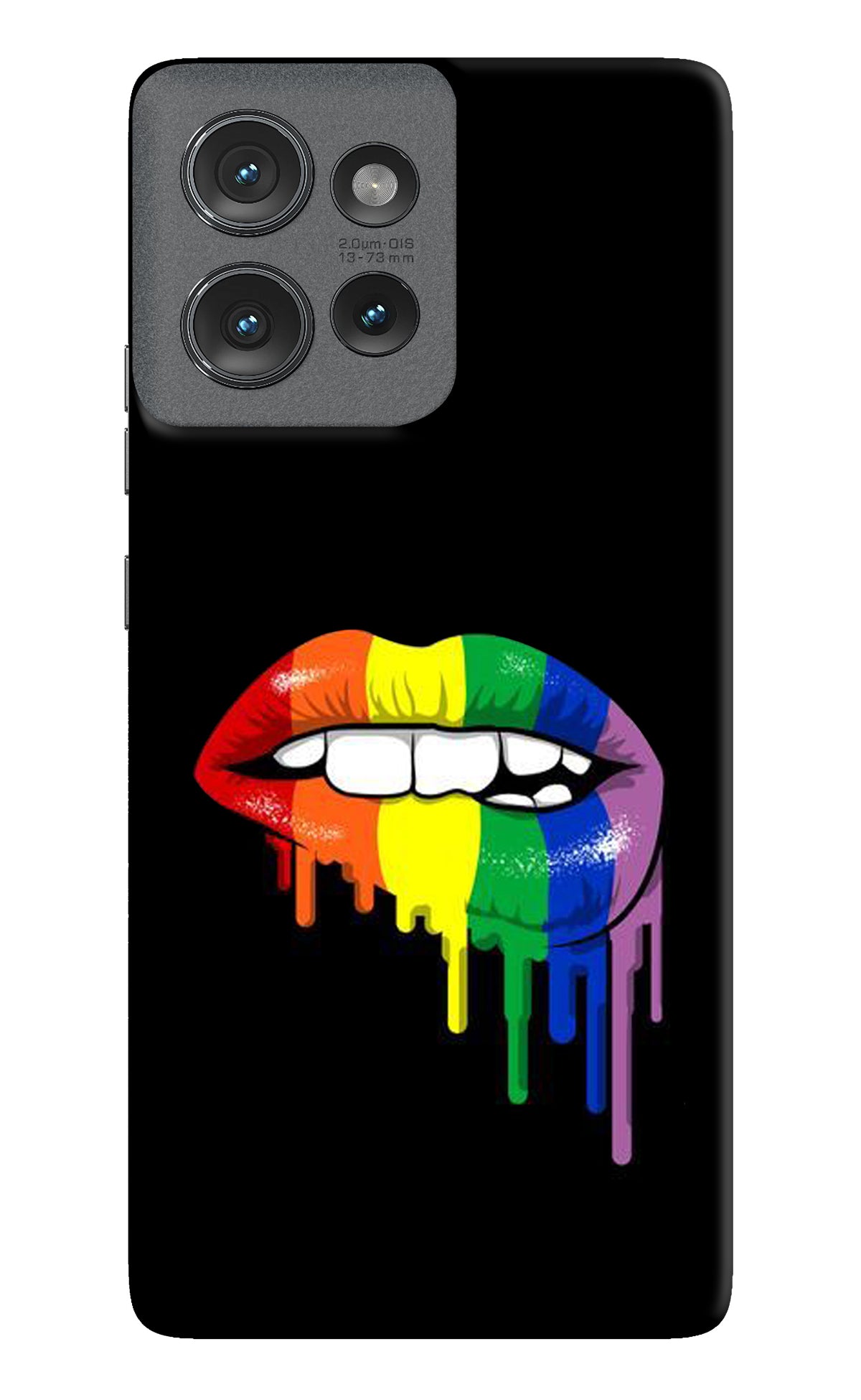 Lips Biting Moto Edge 50 Back Cover