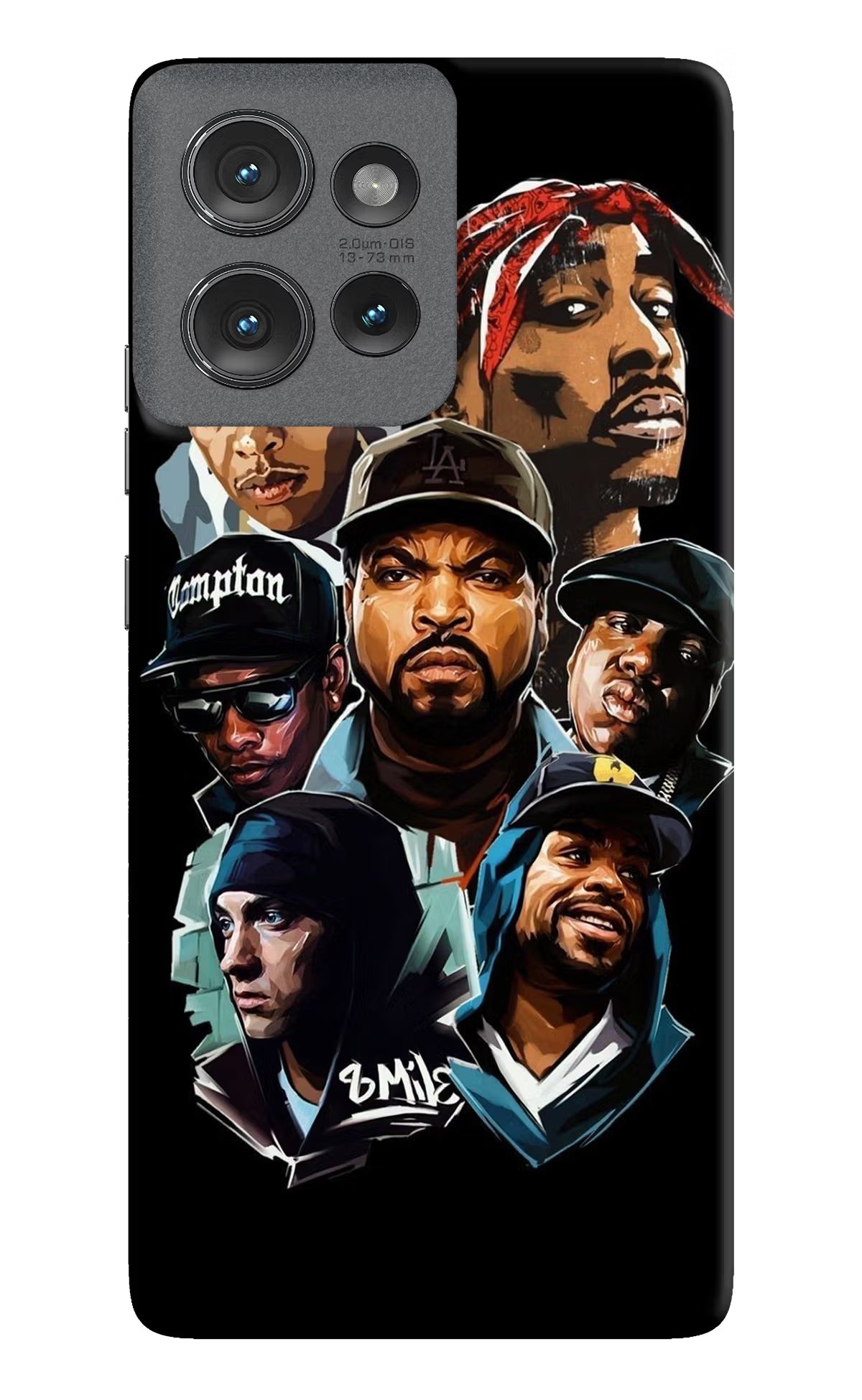 Rappers Moto Edge 50 Hard Case Back Cover by Casekaro