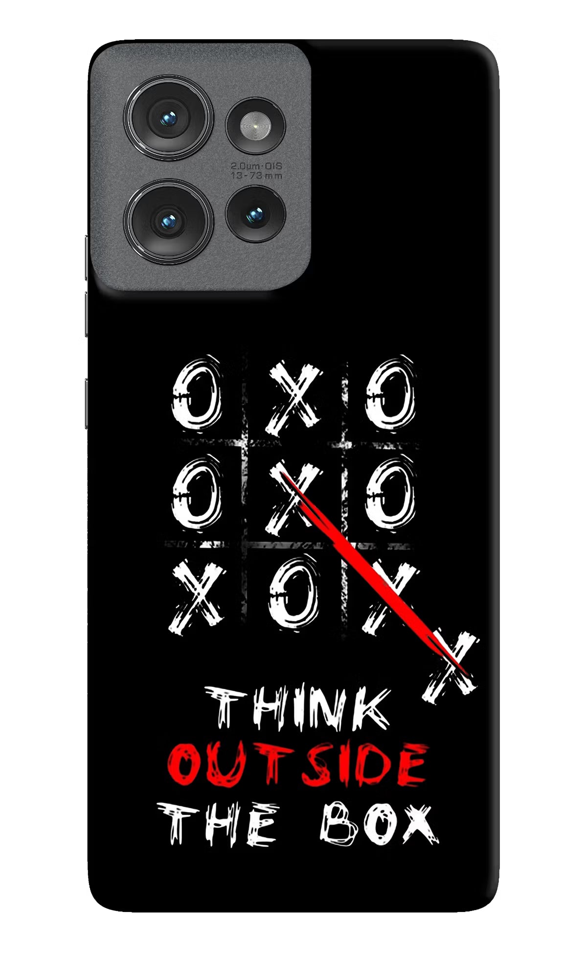 Think out of the BOX Moto Edge 50 Hard Case Back Cover by Casekaro