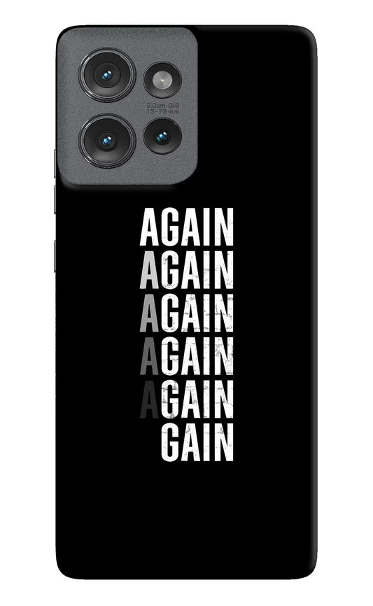 Again Again Gain Moto Edge 50 Hard Case Back Cover by Casekaro