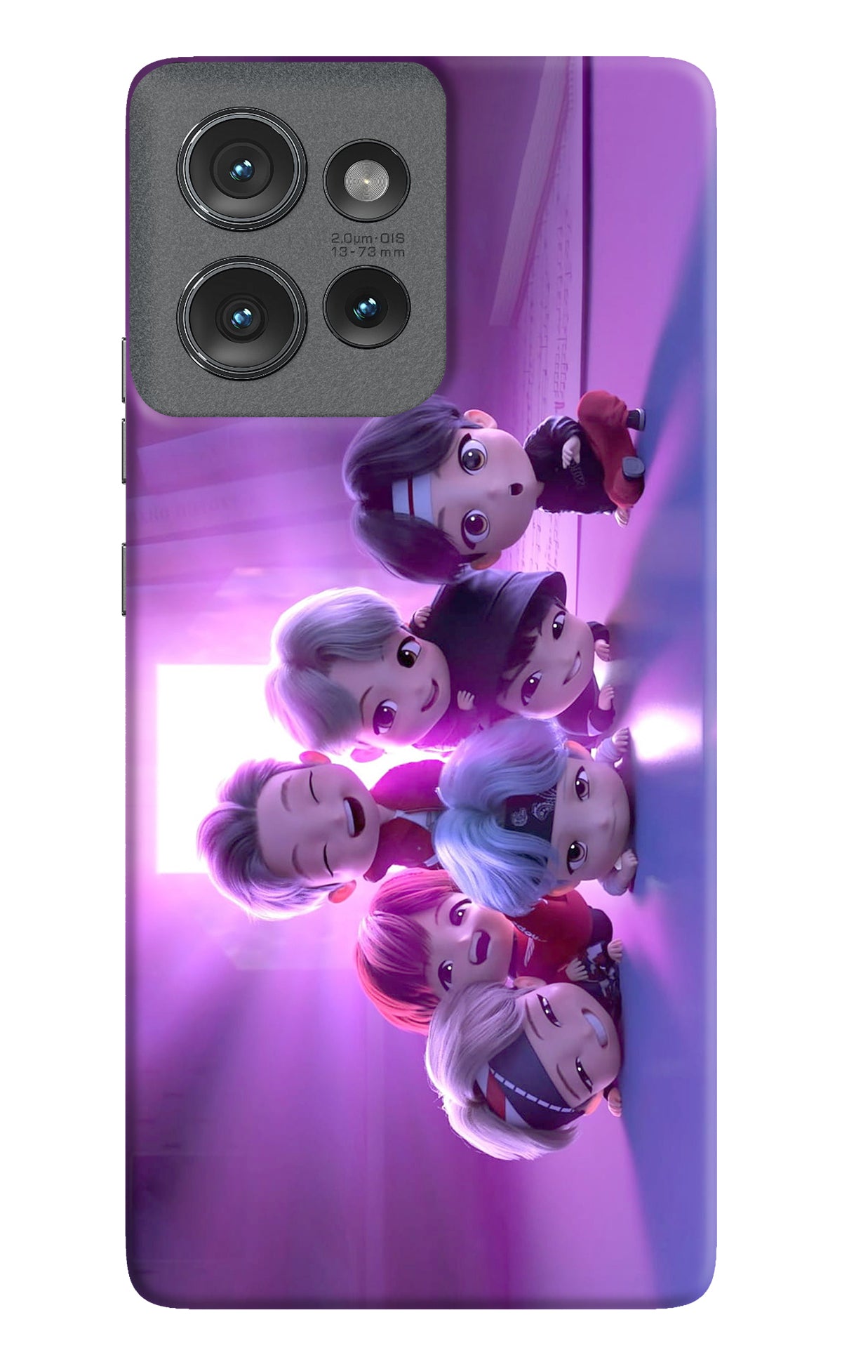 BTS Chibi Moto Edge 50 Back Cover