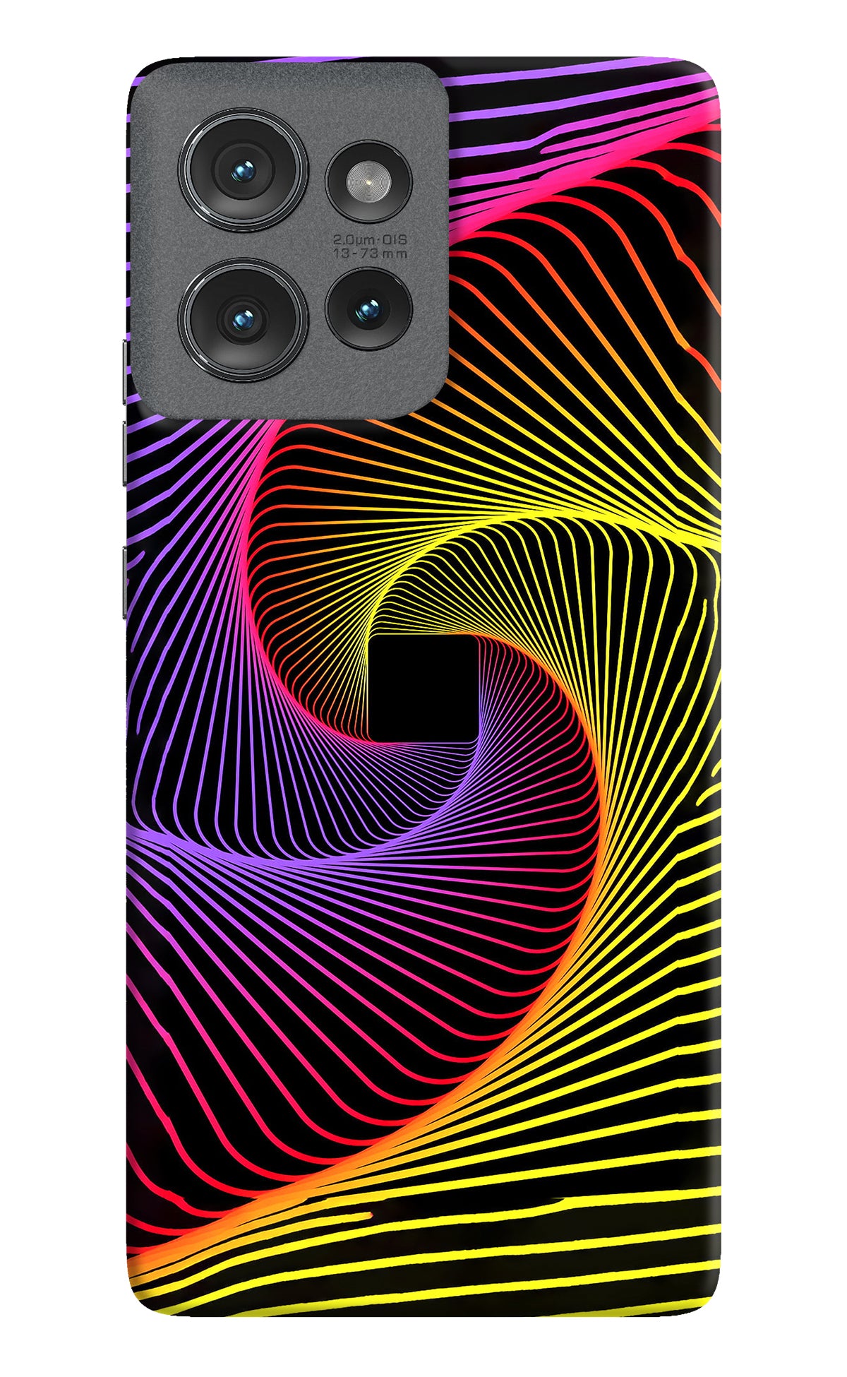 Colorful Strings Moto Edge 50 Back Cover