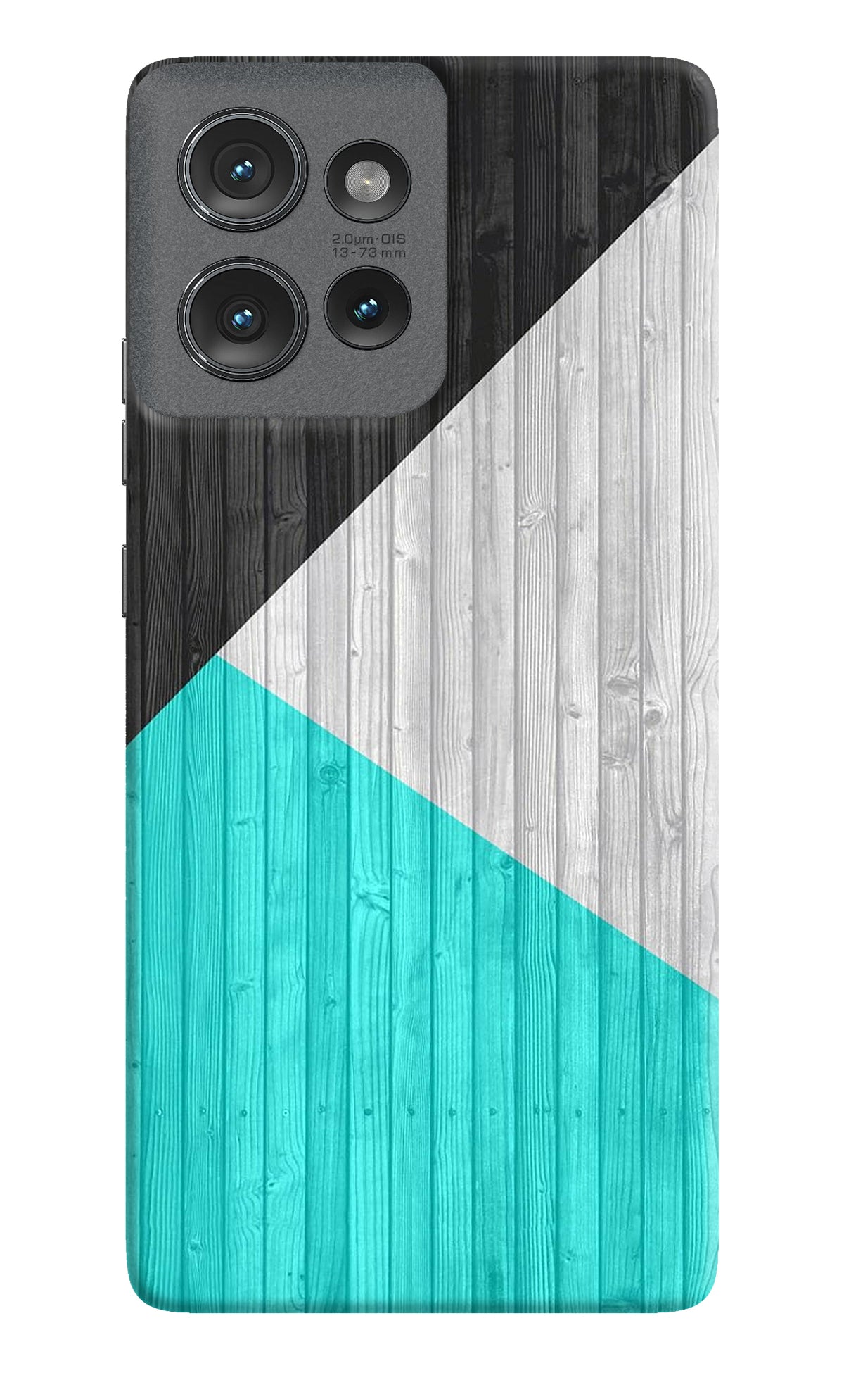 Wooden Abstract Moto Edge 50 Back Cover