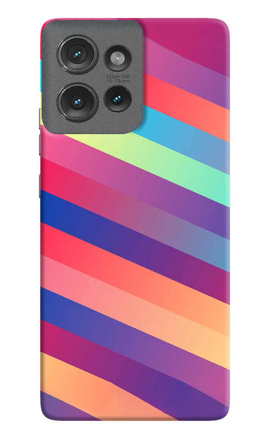 Stripes color Moto Edge 50 Back Cover