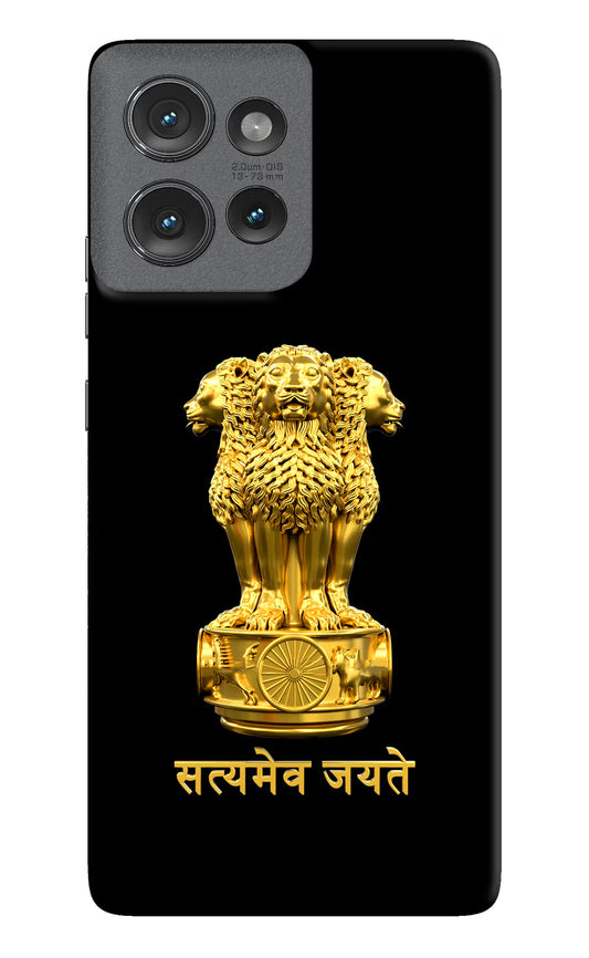 Satyamev Jayate Golden Moto Edge 50 Hard Case Back Cover by Casekaro