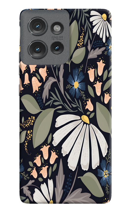 Flowers Art Moto Edge 50 Back Cover