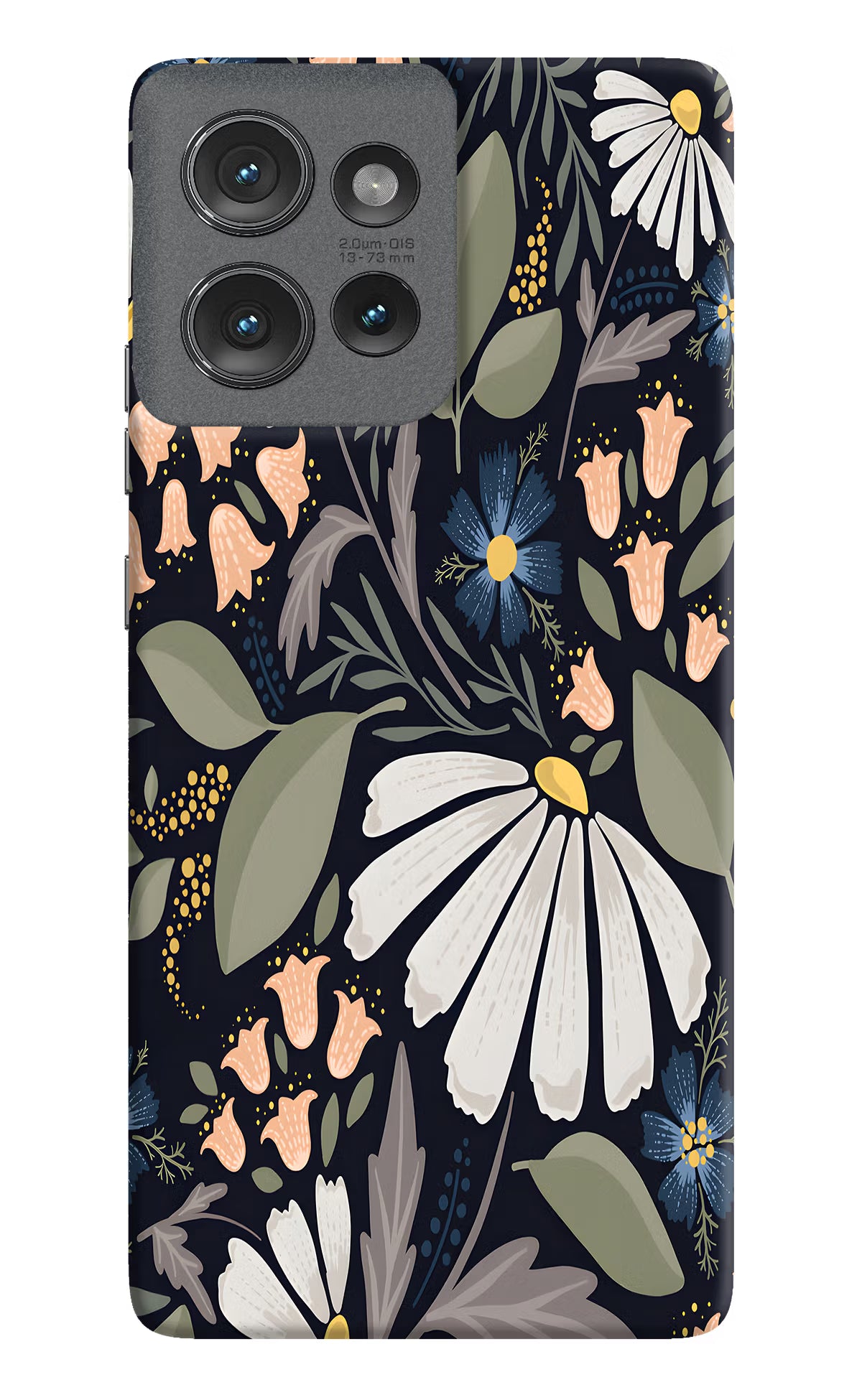 Flowers Art Moto Edge 50 Hard Case Back Cover by Casekaro
