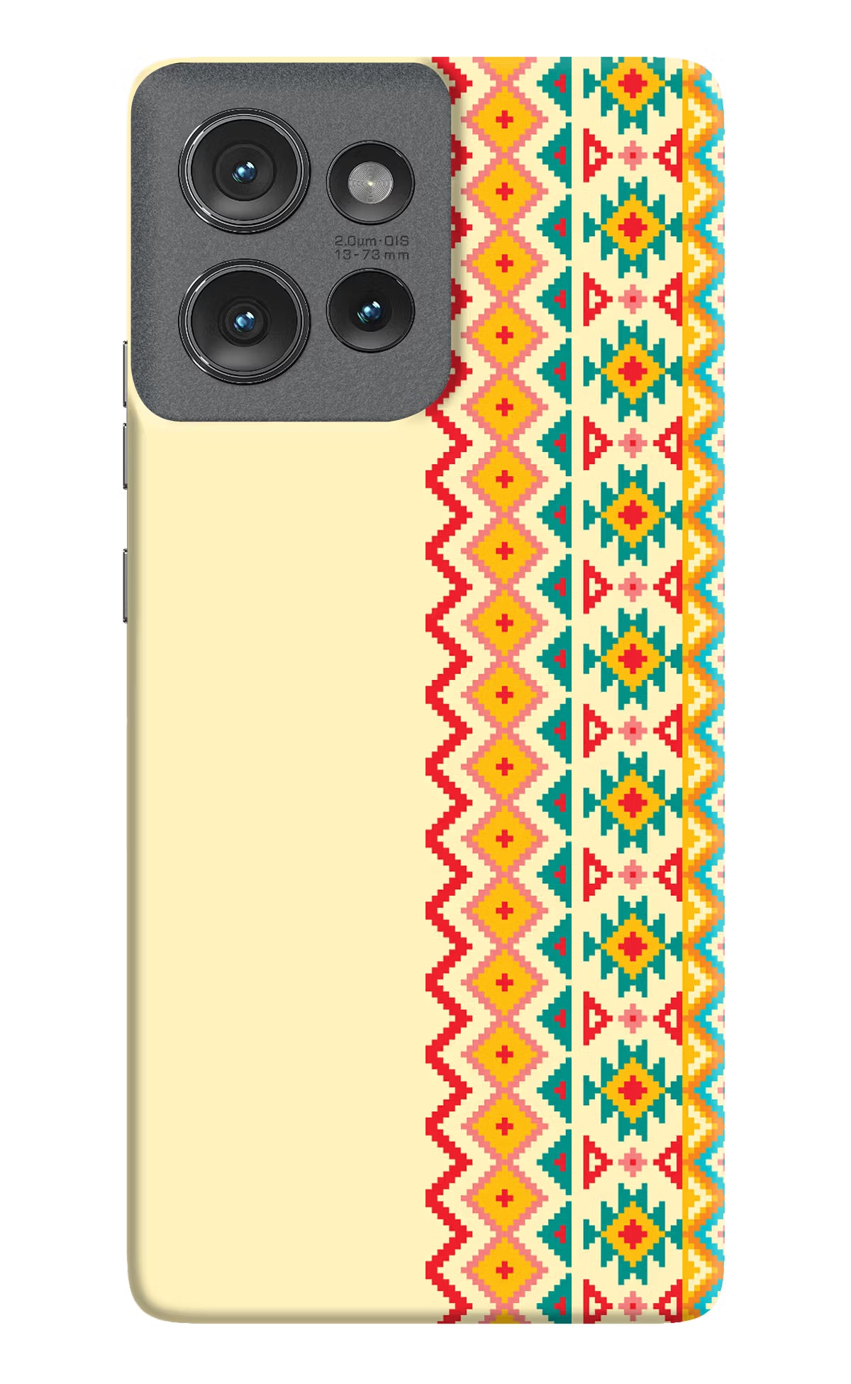 Ethnic Seamless Moto Edge 50 Hard Case Back Cover by Casekaro
