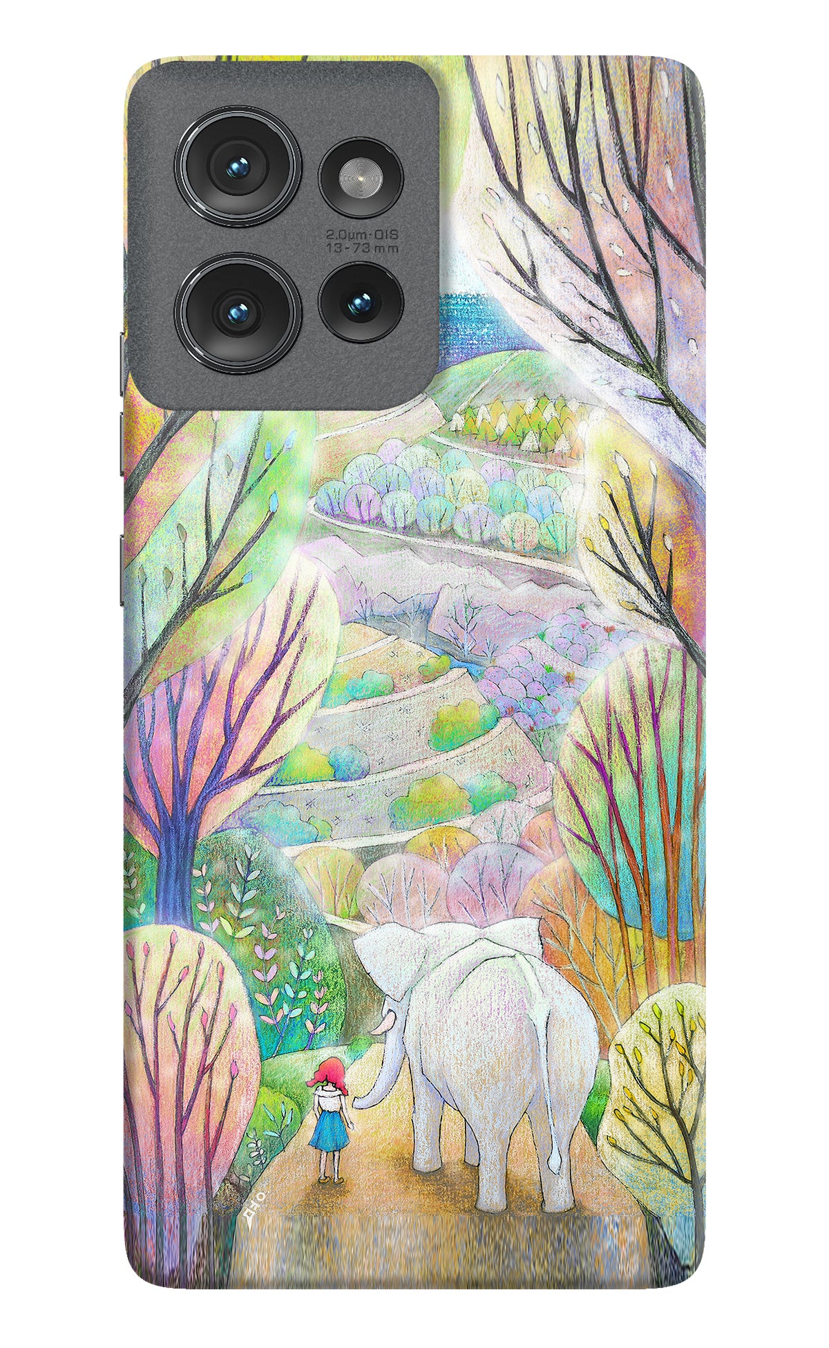 Nature Painting Moto Edge 50 Back Cover