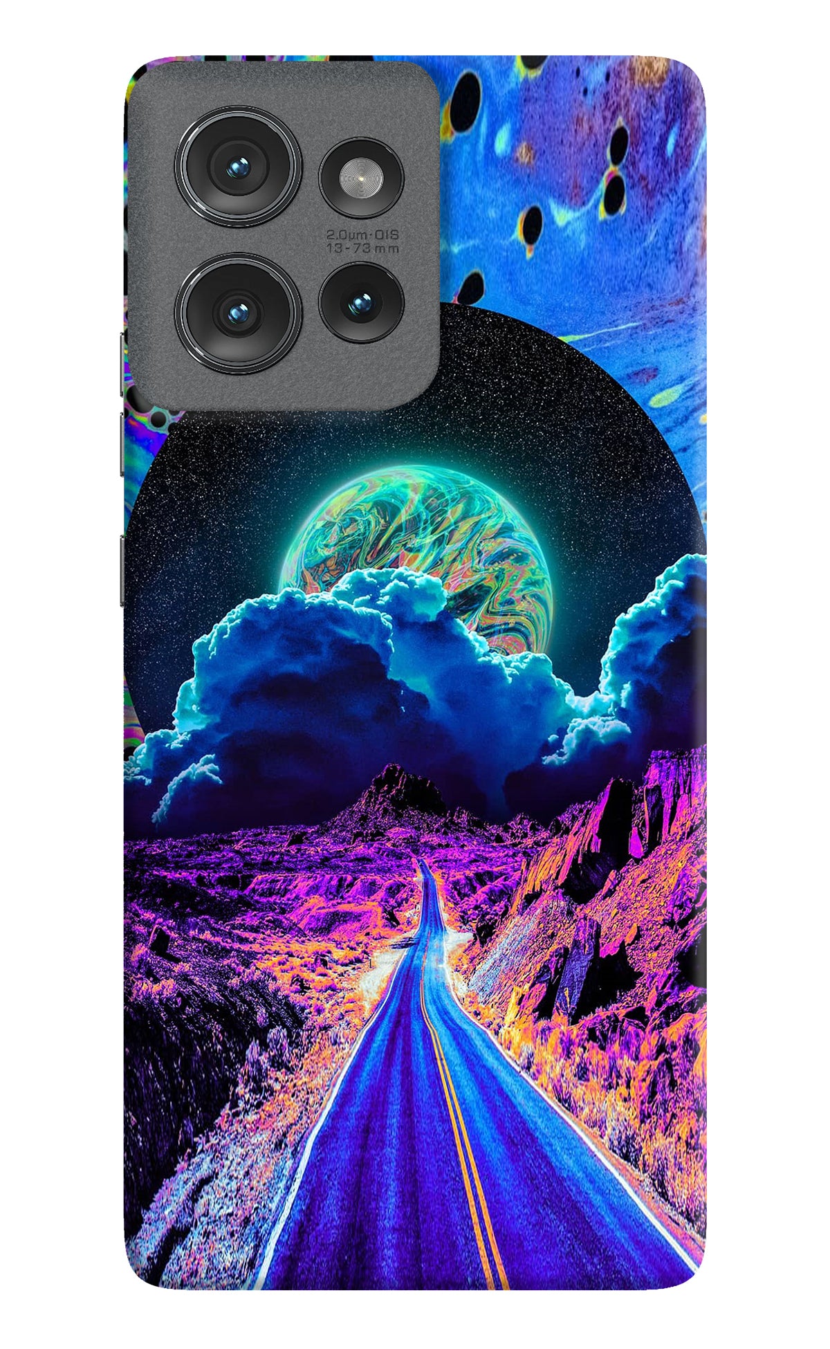 Psychedelic Painting Moto Edge 50 Back Cover