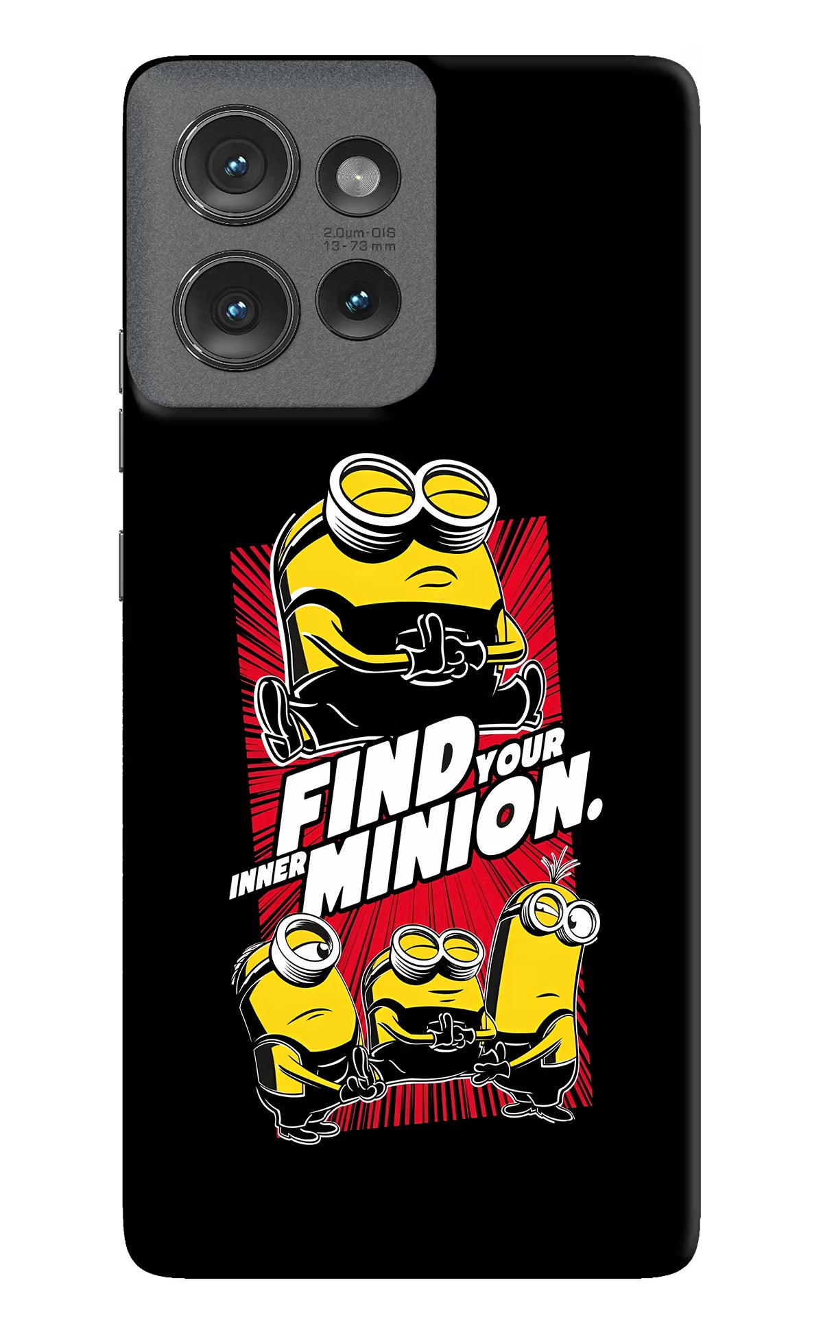 Find your inner Minion Moto Edge 50 Hard Case Back Cover by Casekaro