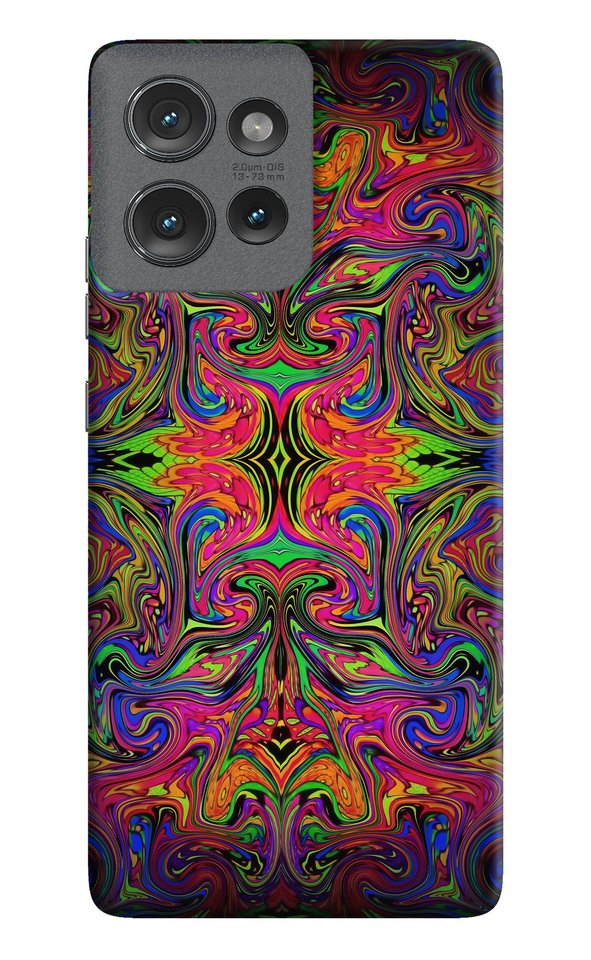 Psychedelic Art Moto Edge 50 Back Cover