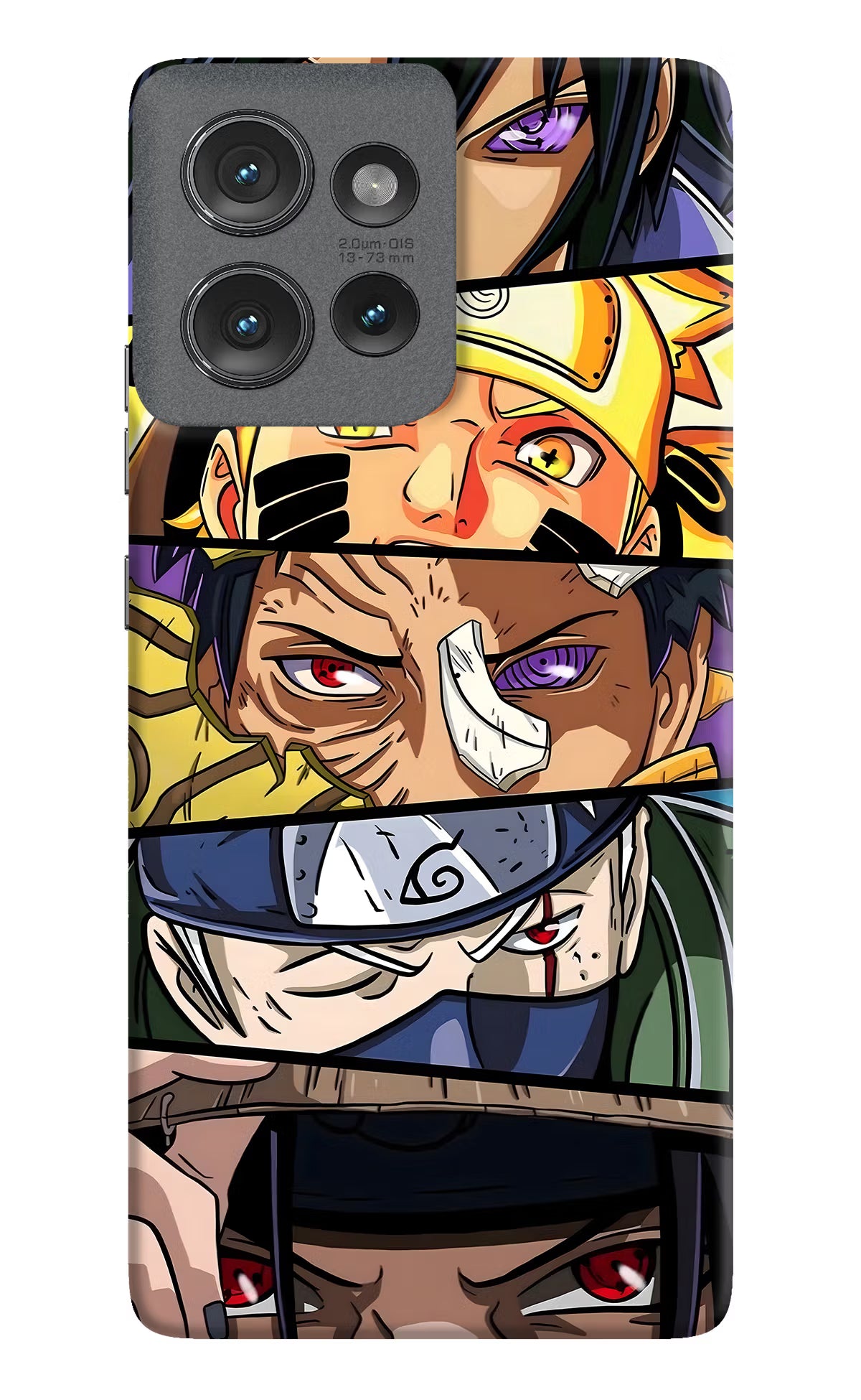 Naruto Character Moto Edge 50 Hard Case Back Cover by Casekaro