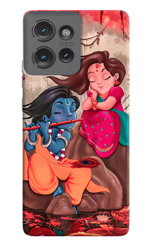 Radhe Krishna Moto Edge 50 Hard Case Back Cover by Casekaro