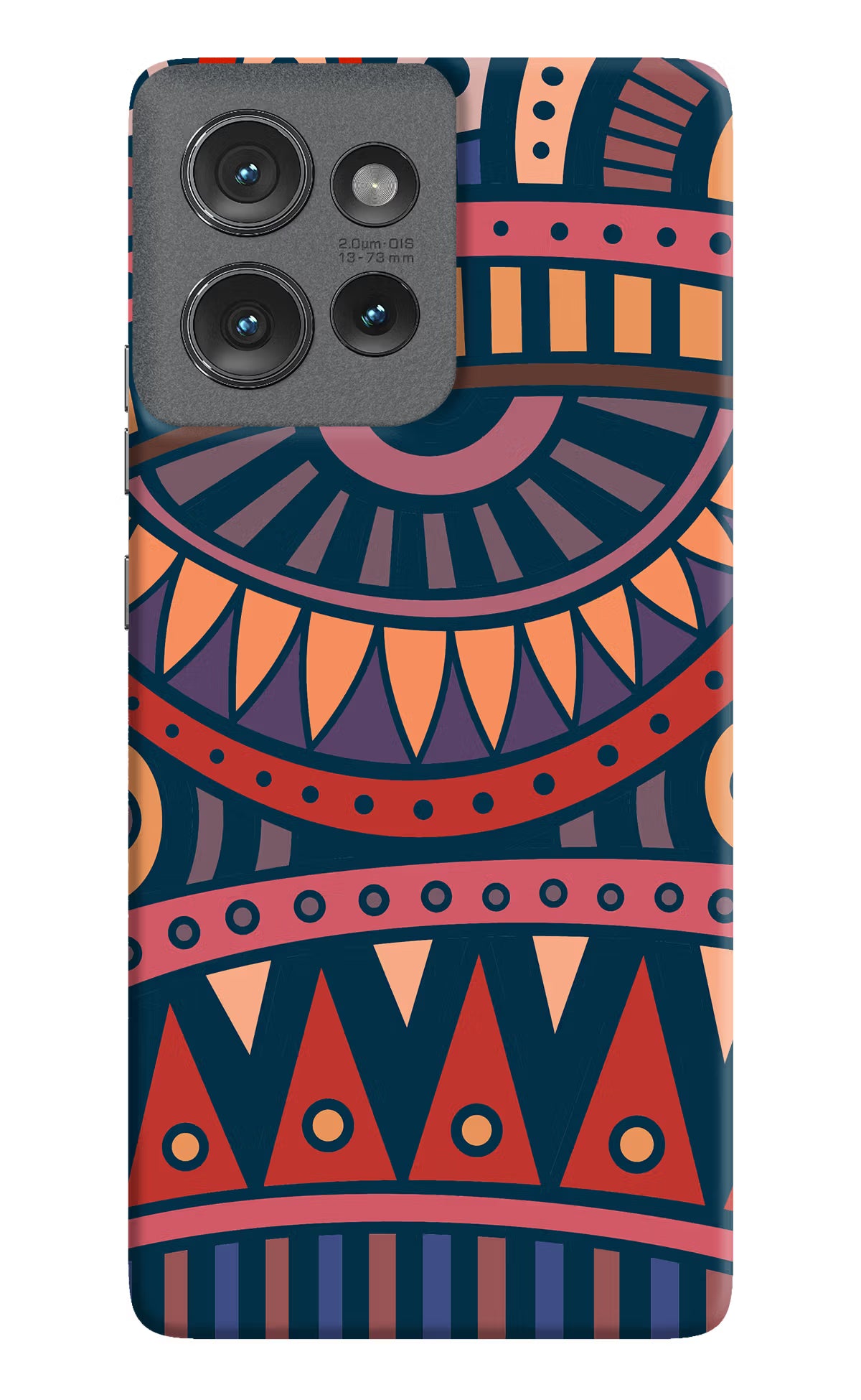 African Culture Design Moto Edge 50 Hard Case Back Cover by Casekaro