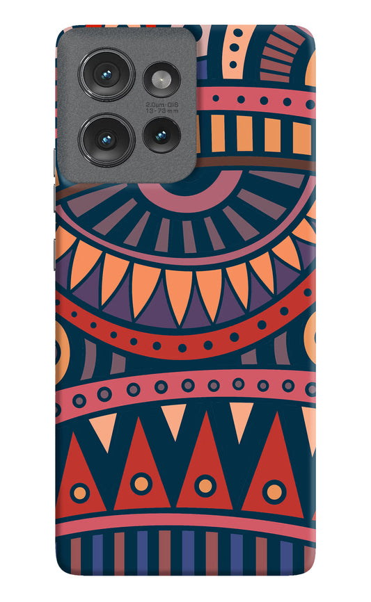 African Culture Design Moto Edge 50 Hard Case Back Cover by Casekaro