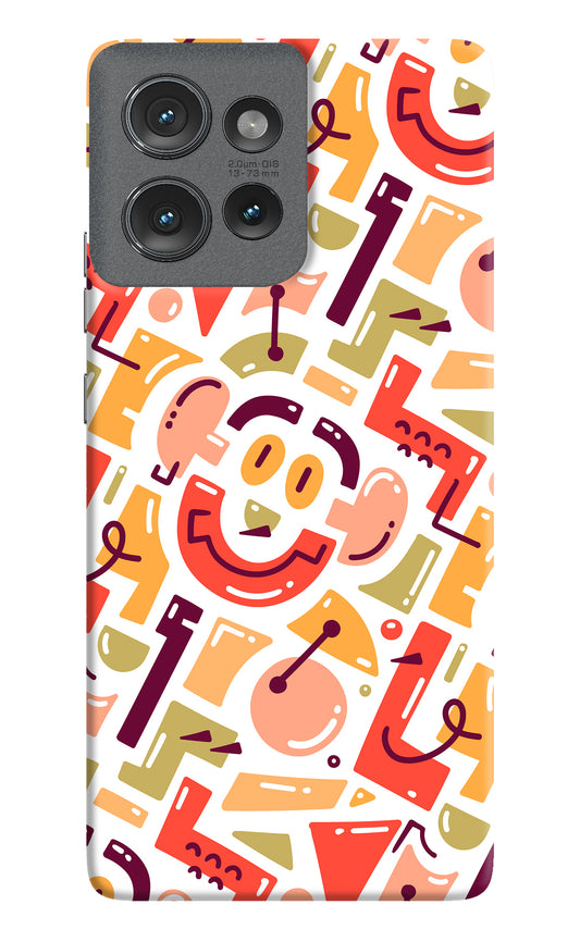 Doodle Pattern Moto Edge 50 Back Cover