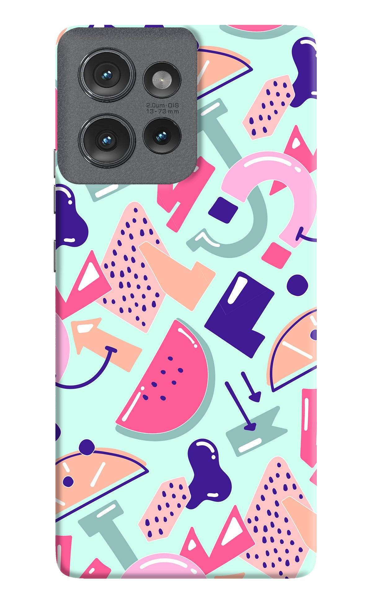 Doodle Pattern Moto Edge 50 Back Cover