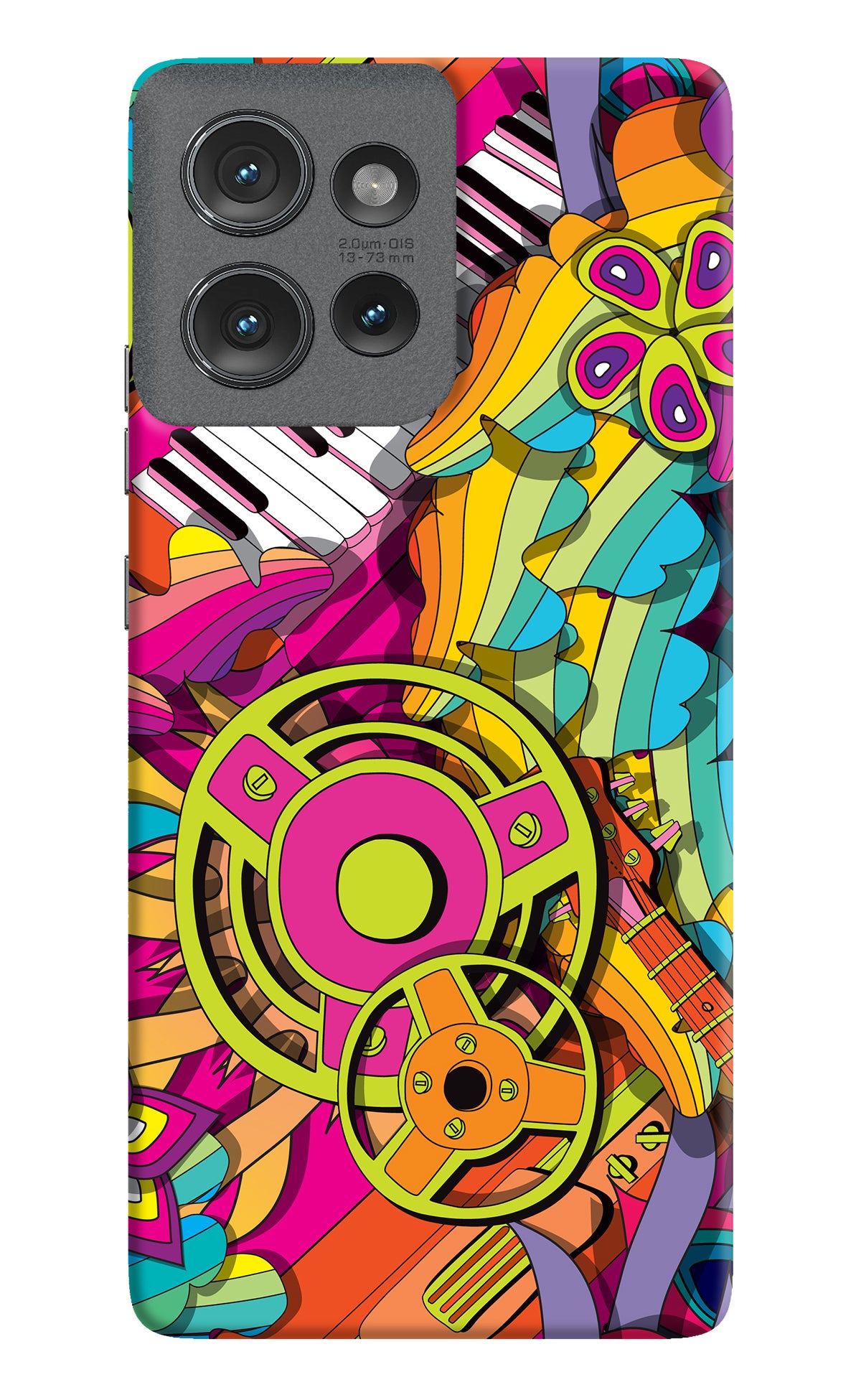 Music Doodle Moto Edge 50 Back Cover