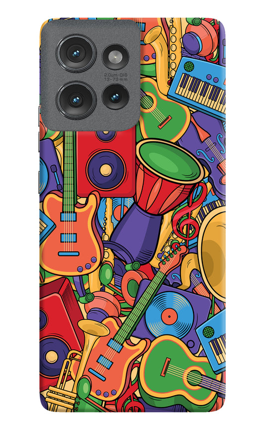 Music Instrument Doodle Moto Edge 50 Back Cover