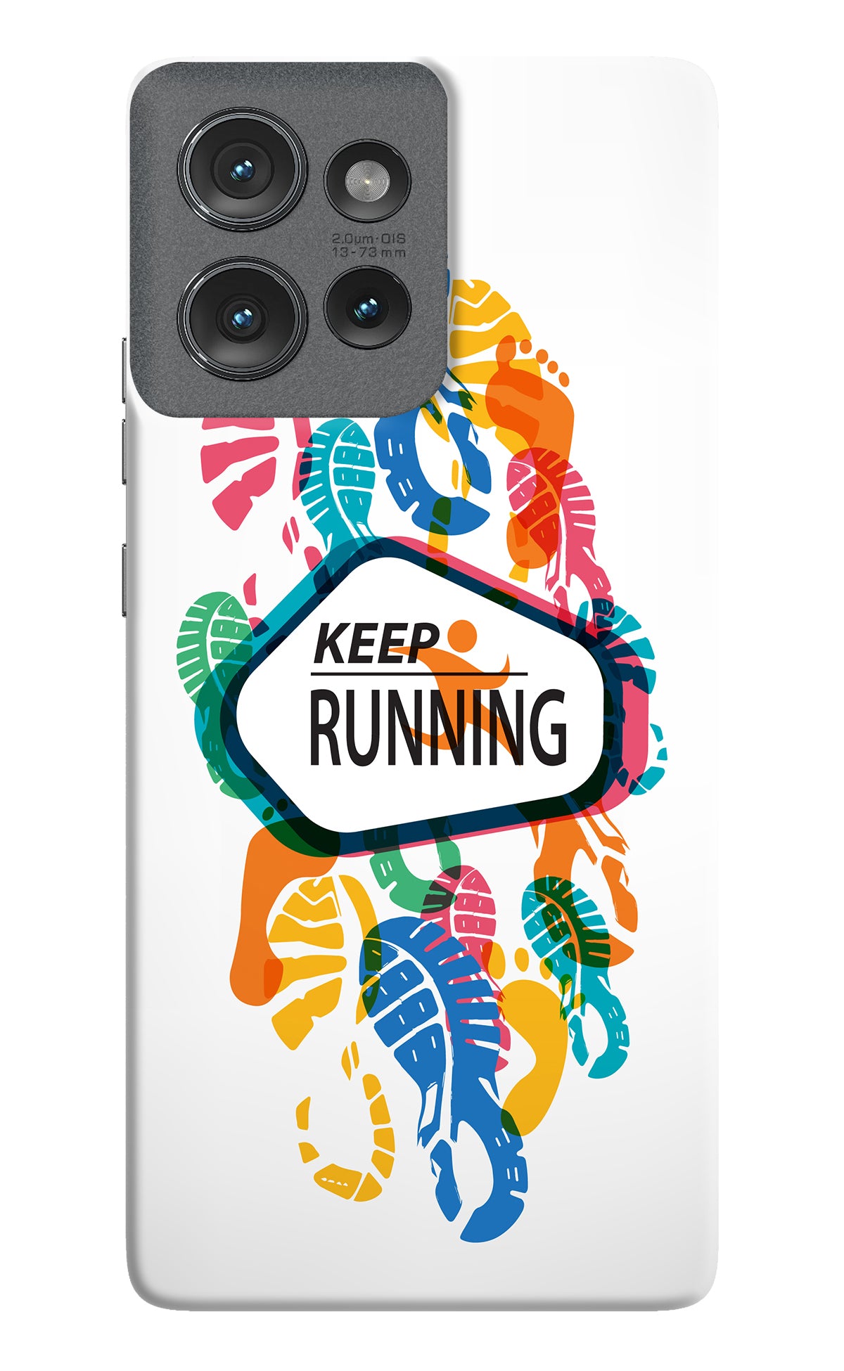 Keep Running Moto Edge 50 Back Cover